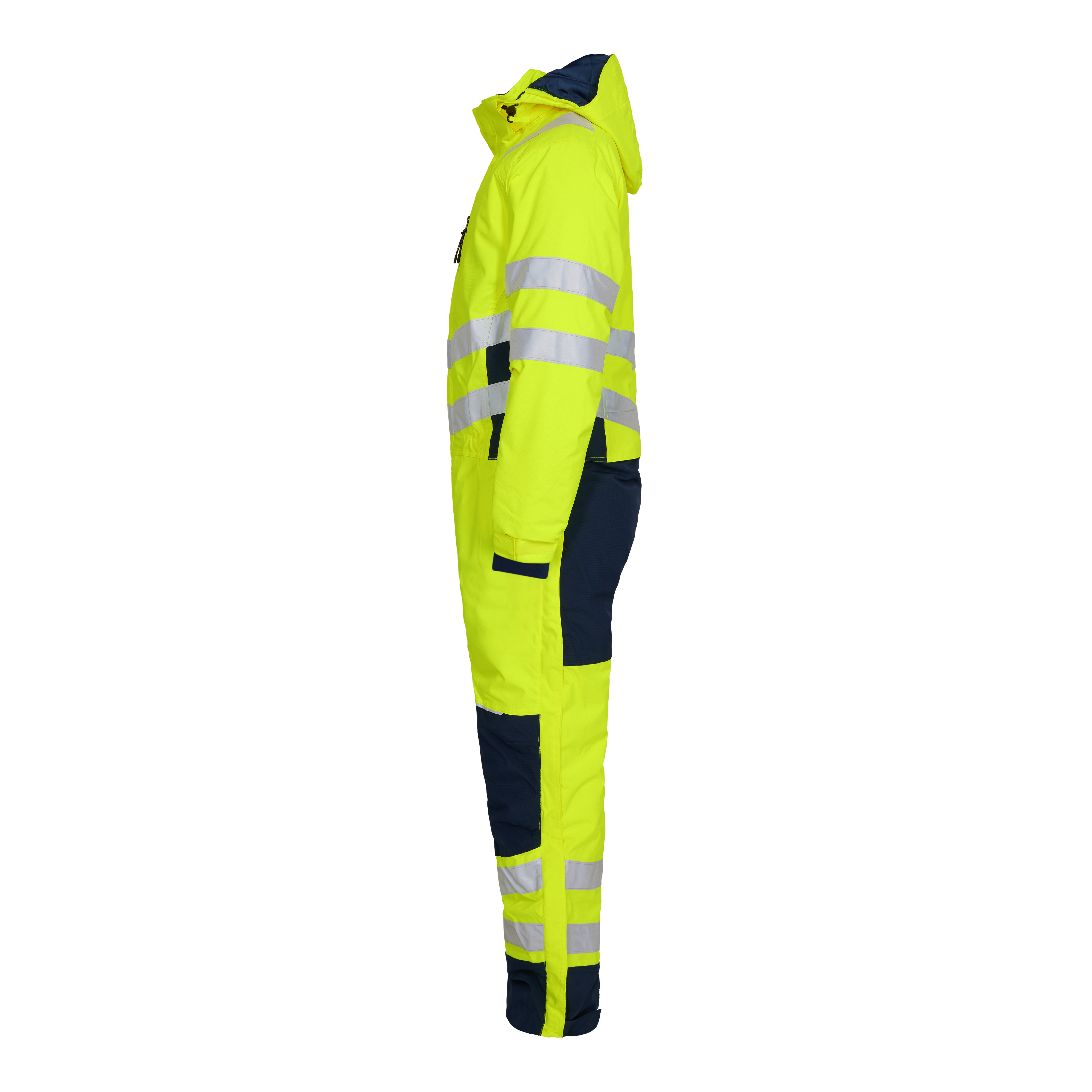 Engel Workwear Safety vinterkedeldragt - Gul/Blue Ink [38165] / XS
