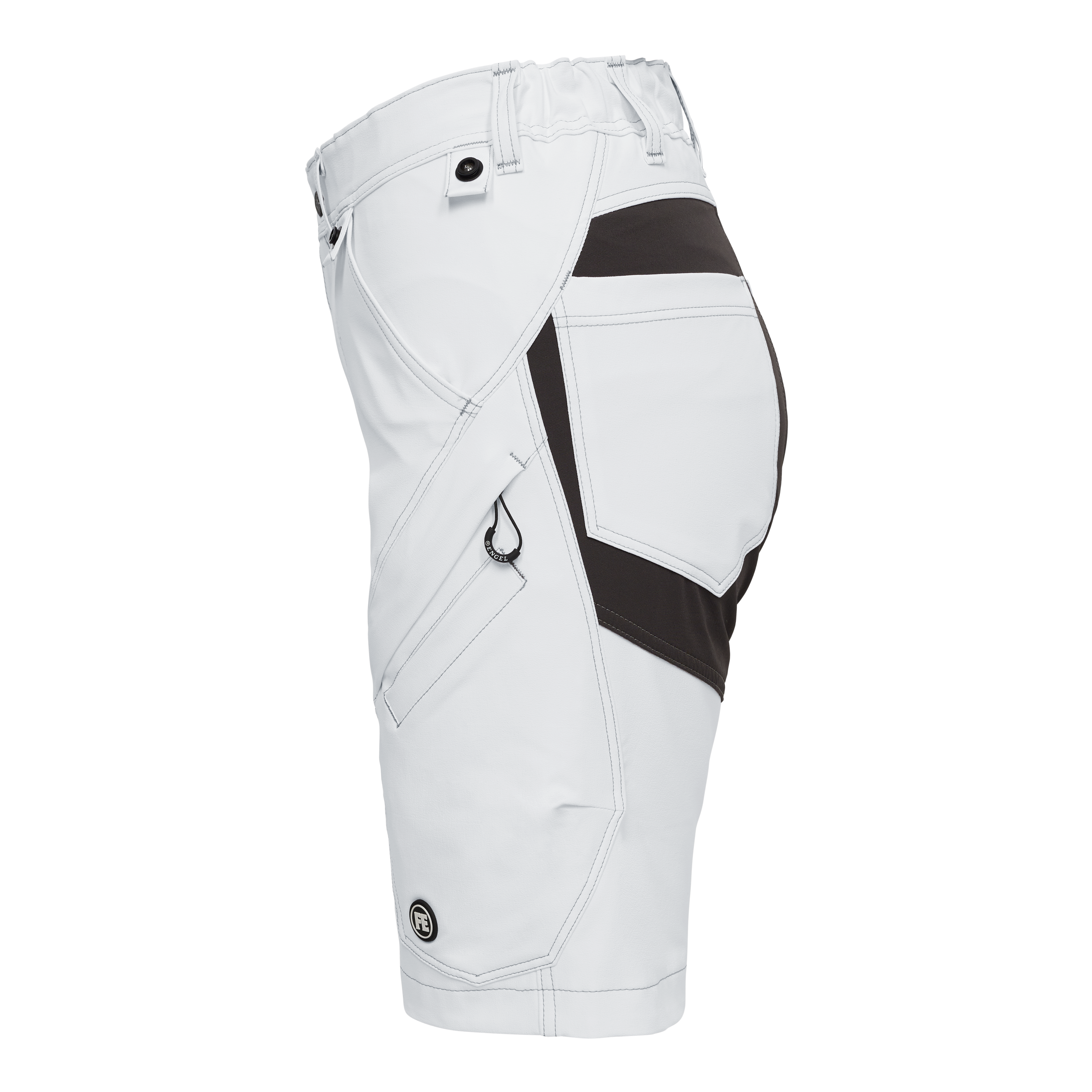 Engel Workwear X-treme dame arbejdsshorts med 4-vejs stræk - Hvid [3] / 34
