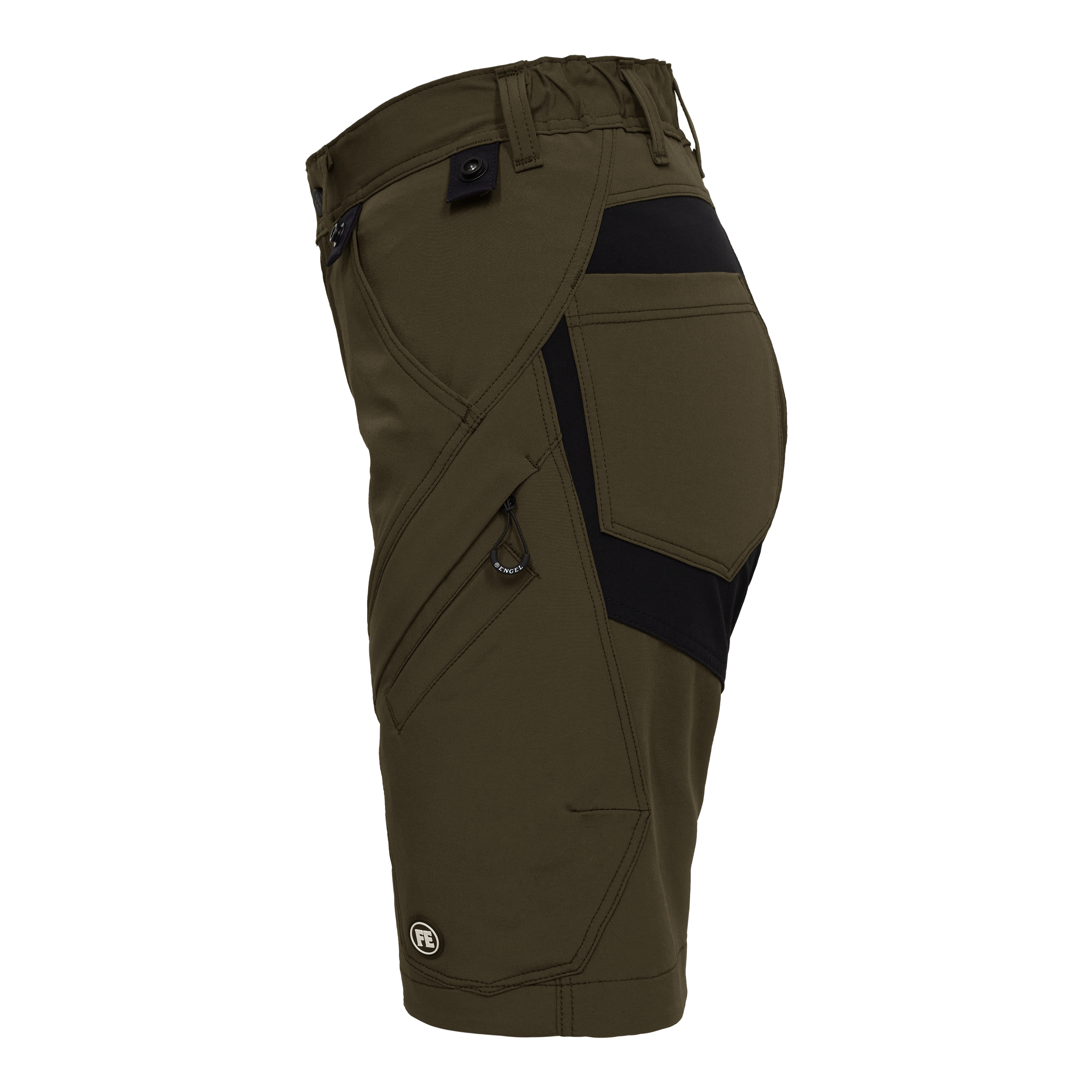 Engel Workwear X-treme dame arbejdsshorts med 4-vejs stræk - Forest Green [53] / 34
