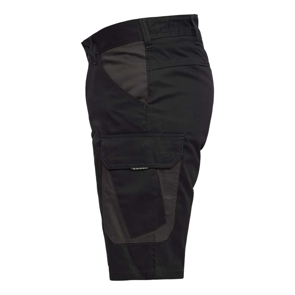 VENTURE Arbeitsshorts – Schwarz / Anthrazit Grau (Seite links)