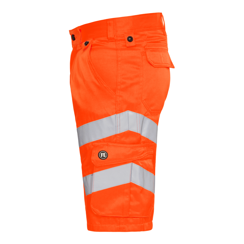 SAFETY Light Arbeitsshorts – Warnorange (Seite links)