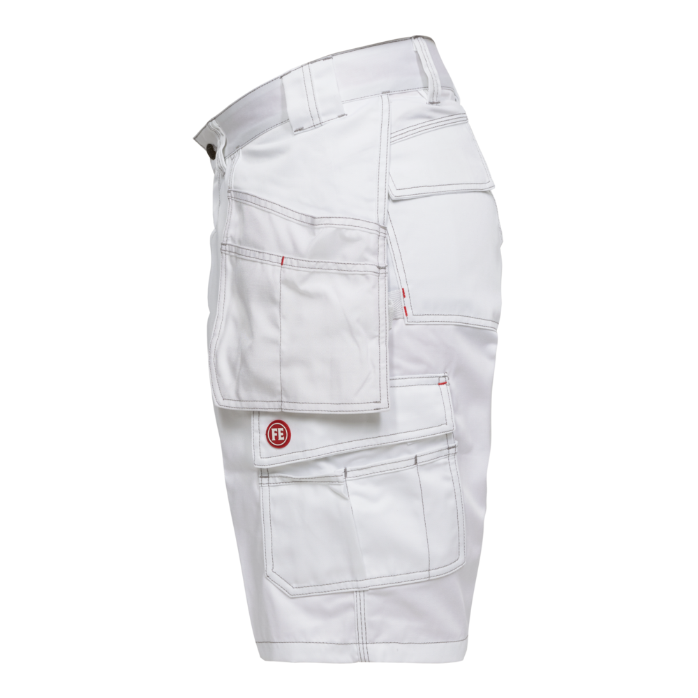 EXTEND COMBAT Arbeitsshorts mit Holstertaschen – Weiß (Seite links)