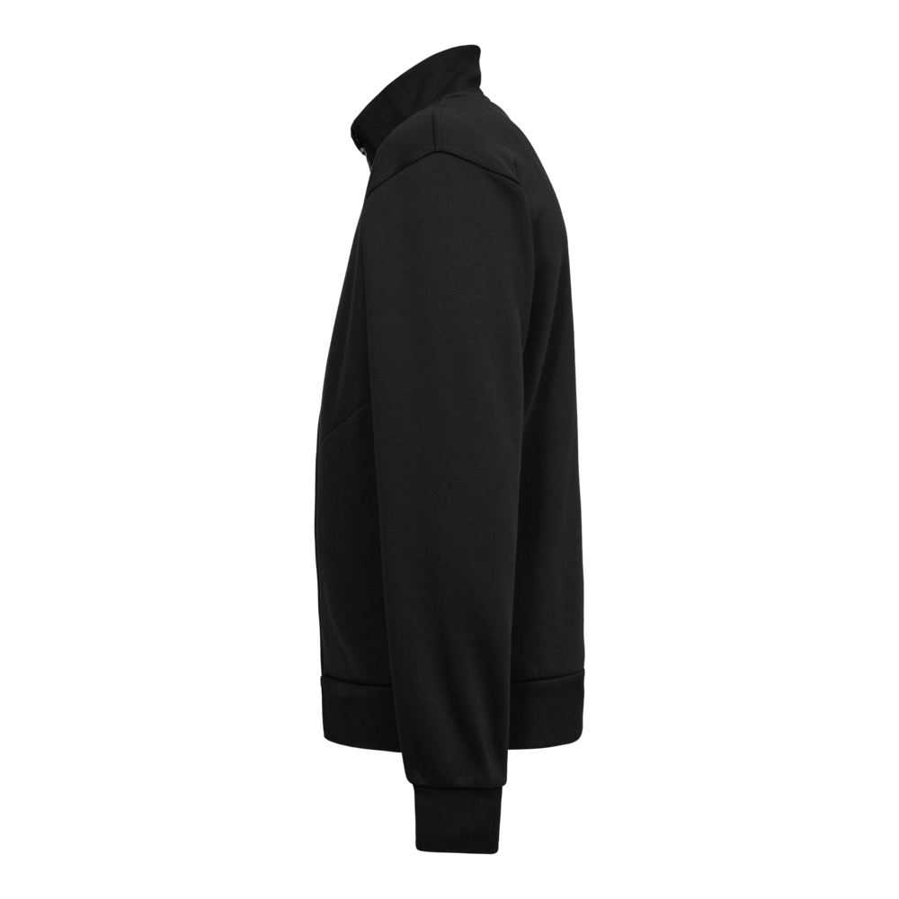 EXTEND Sweat-Jacke mit hohem Kragen – Schwarz (Seite links)