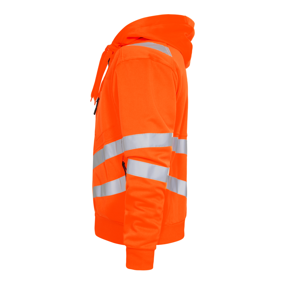 SAFETY Sweatcardigan – Warnorange (Seite links)