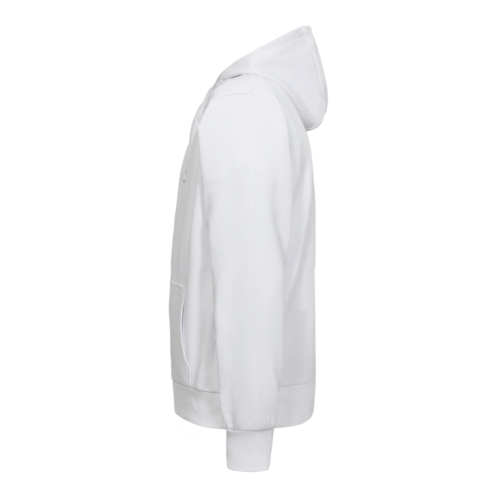 EXTEND Hoodie – Weiß (Seite links)