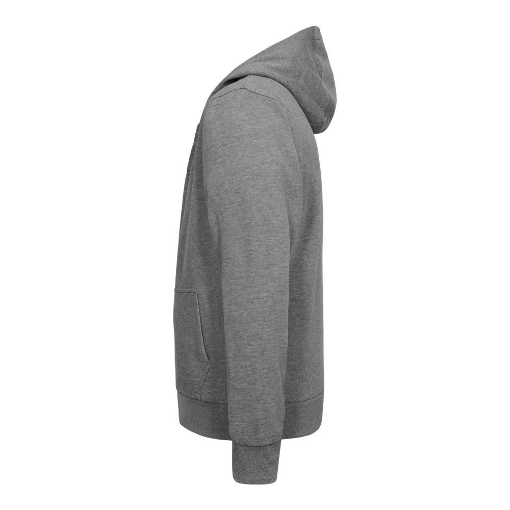 EXTEND Hoodie – Graumeliert (Seite links)