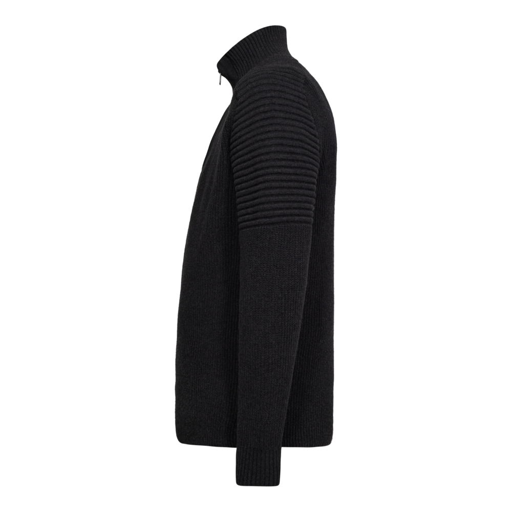 EXTEND Strickpullover – Dunkelgrau Melange (Seite links)