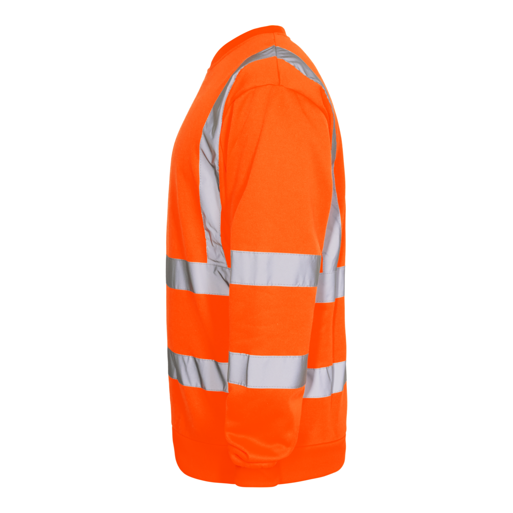 SAFETY Sweatshirt – Warnorange (Seite links)