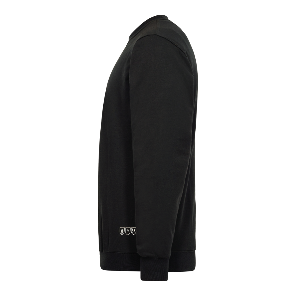 SAFETY+ Sweatshirt – Schwarz (Seite links)