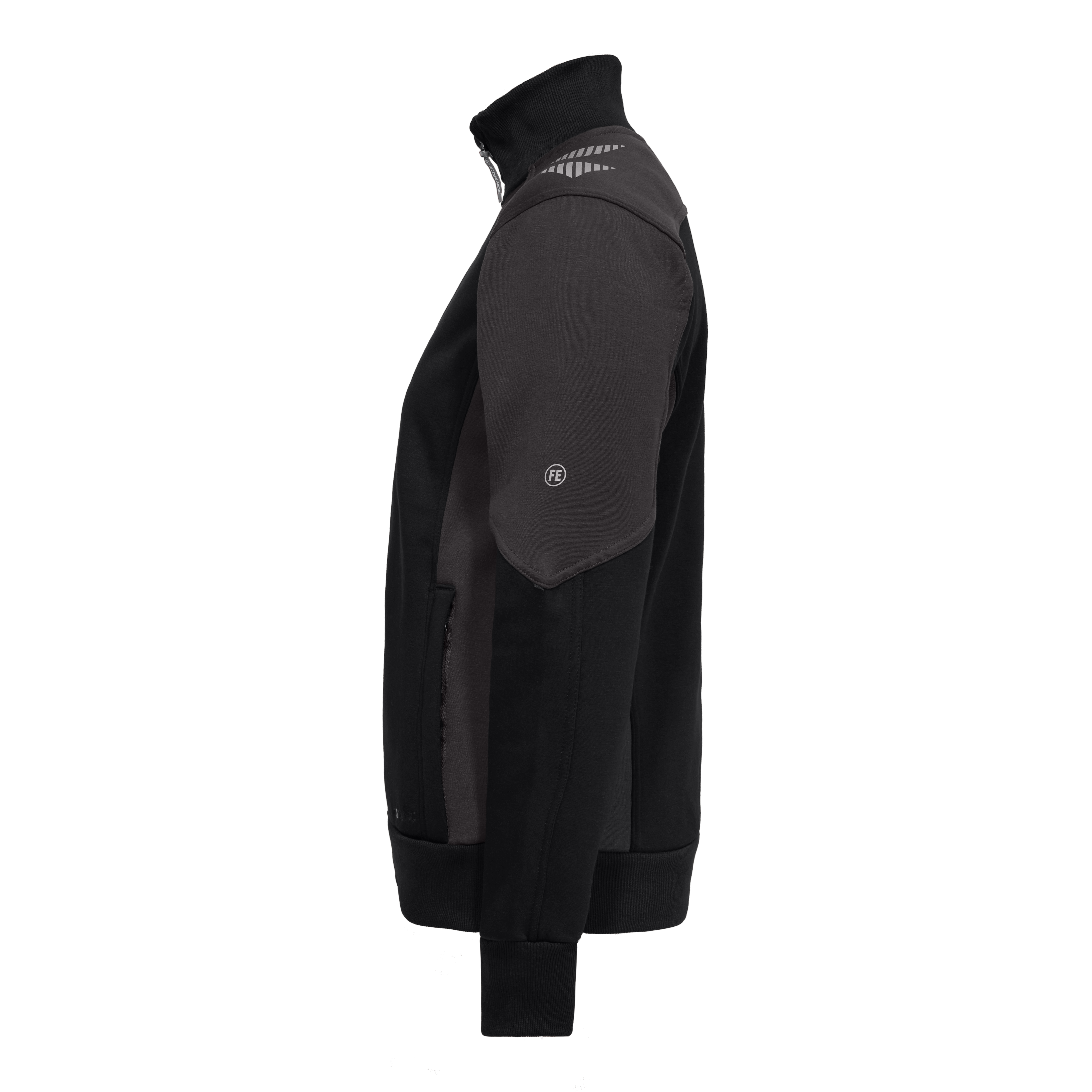 Engel Workwear Galaxy dame sweat cardigan - Sort/Antrazitgrå [2079] / XS