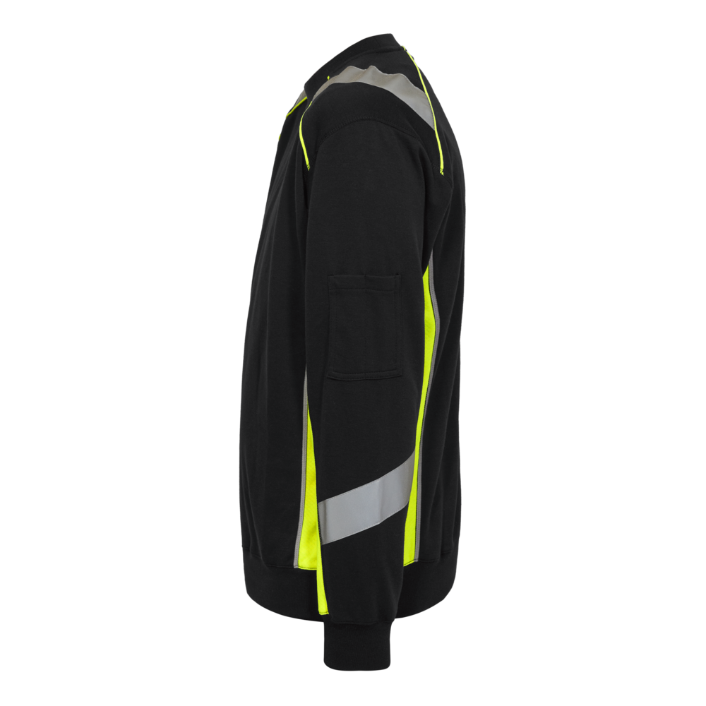 CARGO Sweatshirt – Schwarz / Gelb (Seite links)