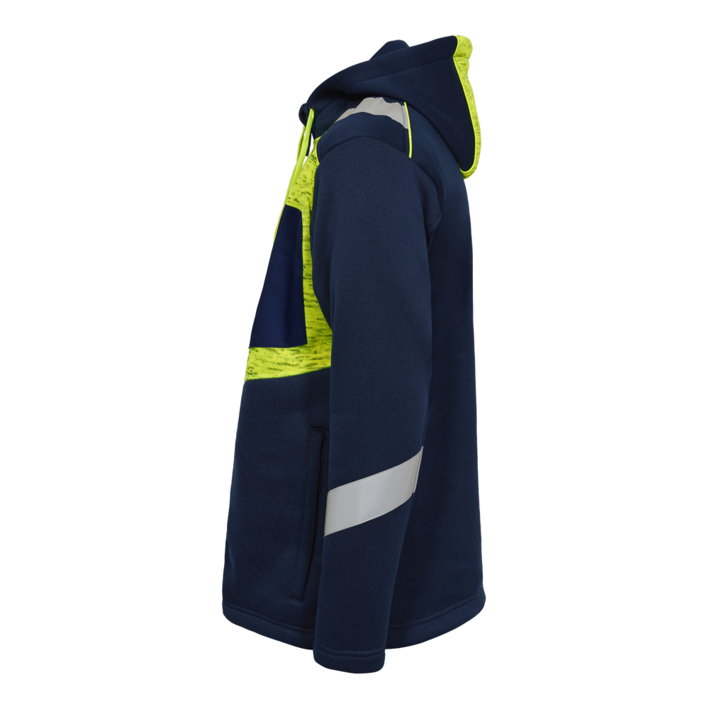 CARGO Strickcardigan – Blue Ink / Gelb (Seite links)