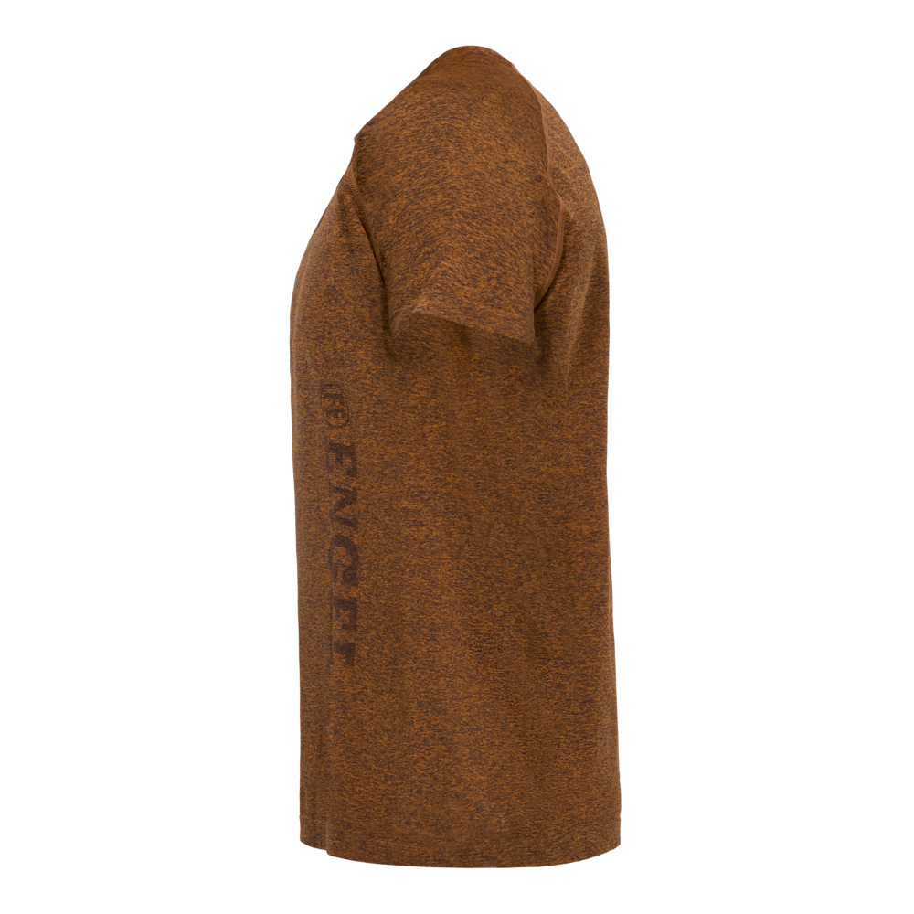 X-TREME Seamless T-Shirt – Orange melange (Seite links)