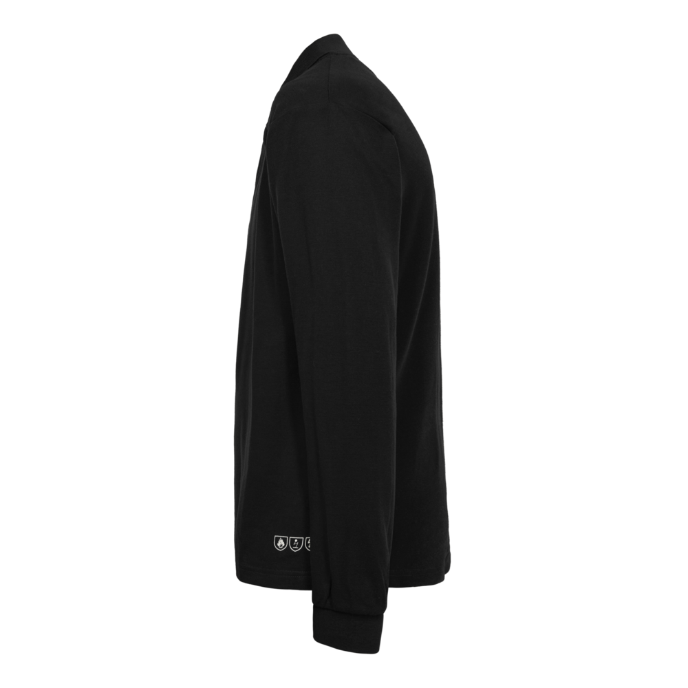 SAFETY+ Poloshirt – Schwarz (Seite links)