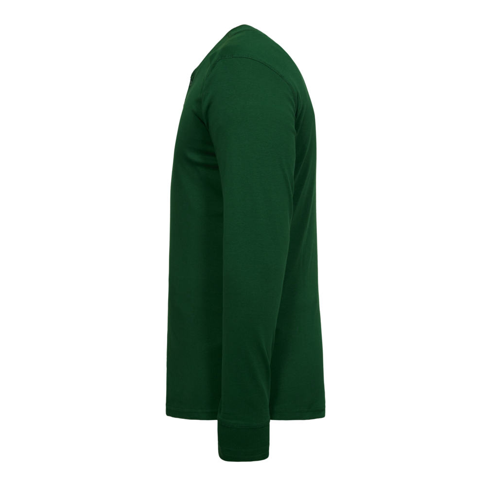 EXTEND Grandad langarm-Shirt – Grün (Seite links)