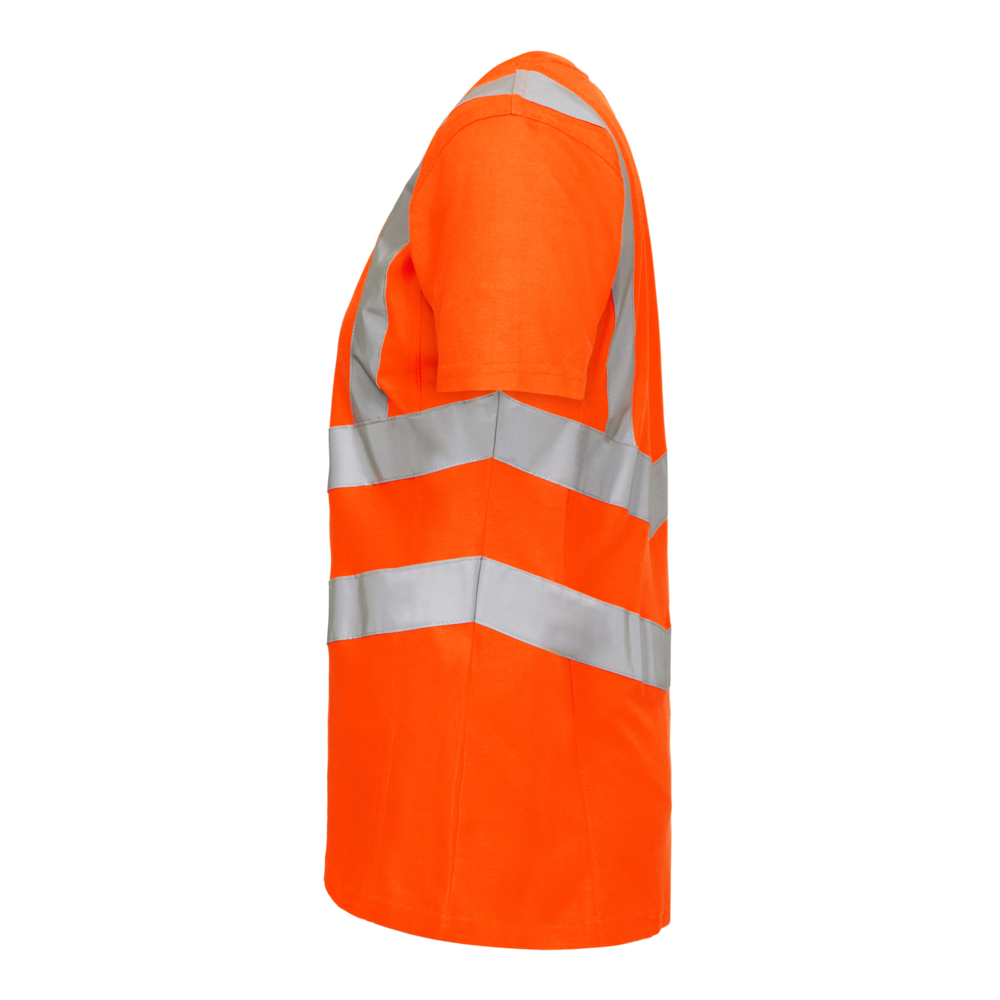 SAFETY Damen T-Shirt – Warnorange (Seite links)