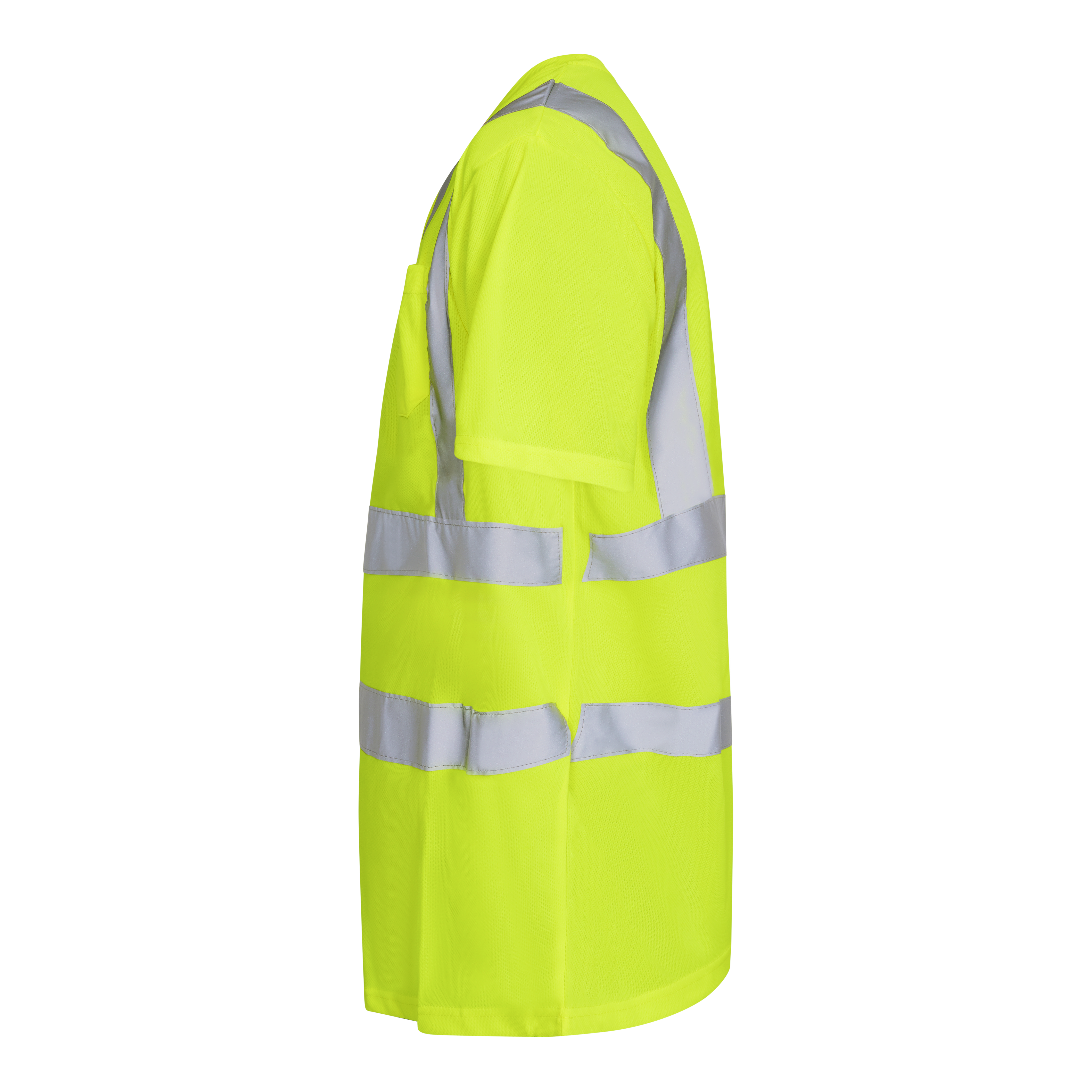 Engel Workwear Safety T-shirt med brystlomme - Gul [38] / XS