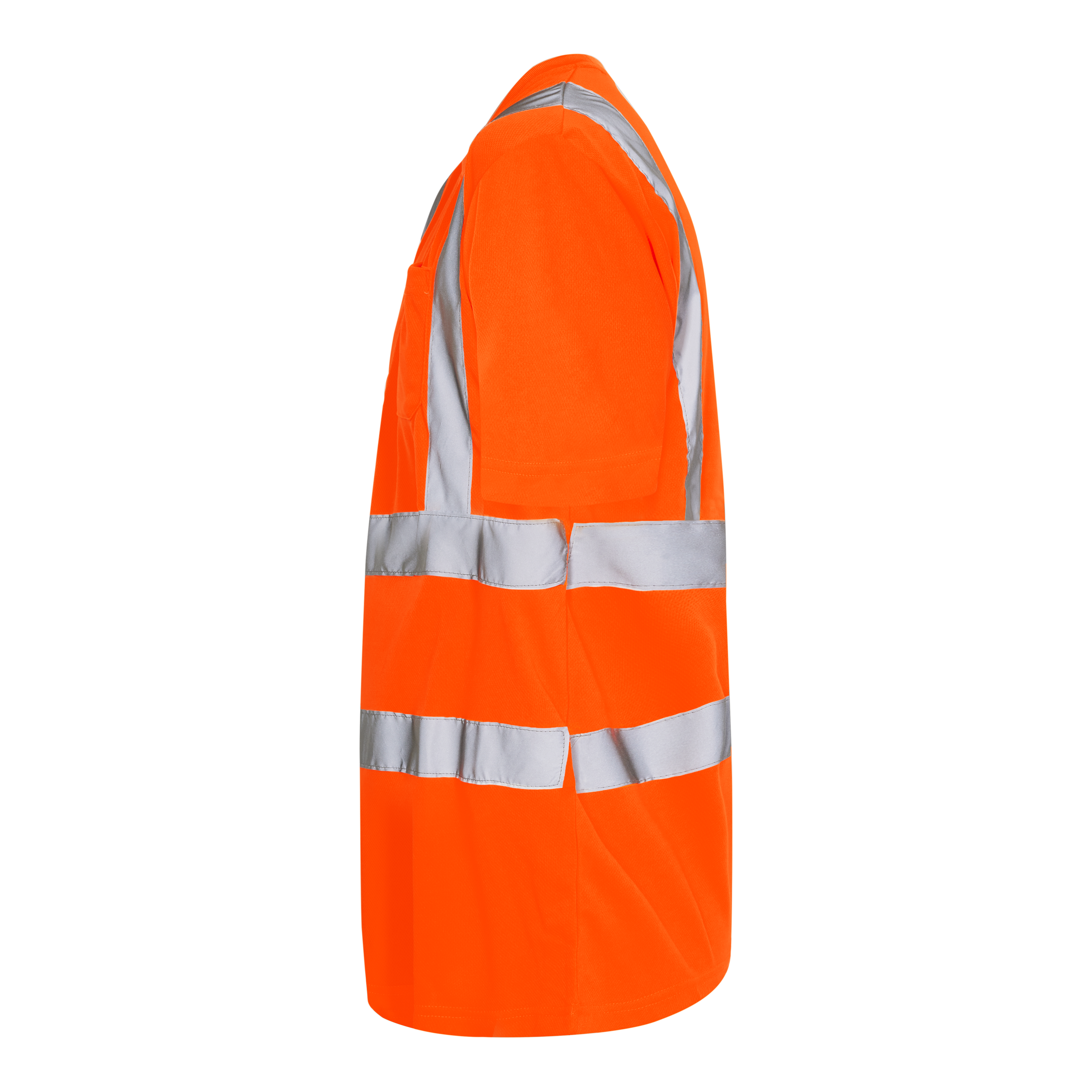 Engel Workwear Safety T-shirt med brystlomme - Hi-vis Orange [10] / XS