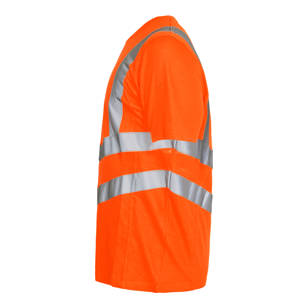 SAFETY T-Shirt – Warnorange (Seite links)
