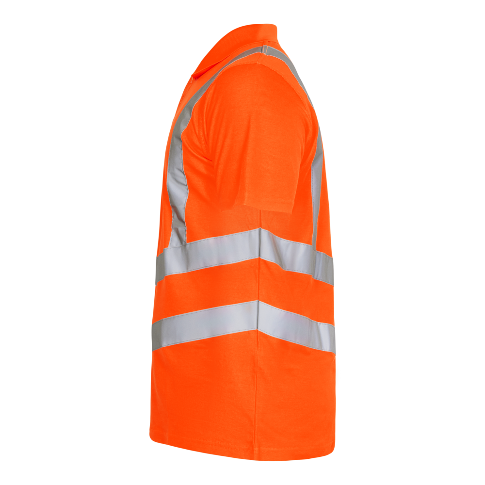 SAFETY Poloshirt – Warnorange (Seite links)