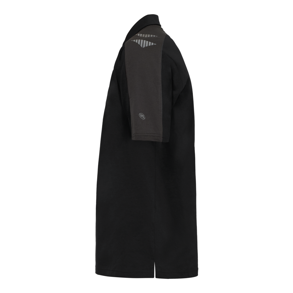 GALAXY Poloshirt – Schwarz / Anthrazit Grau (Seite links)