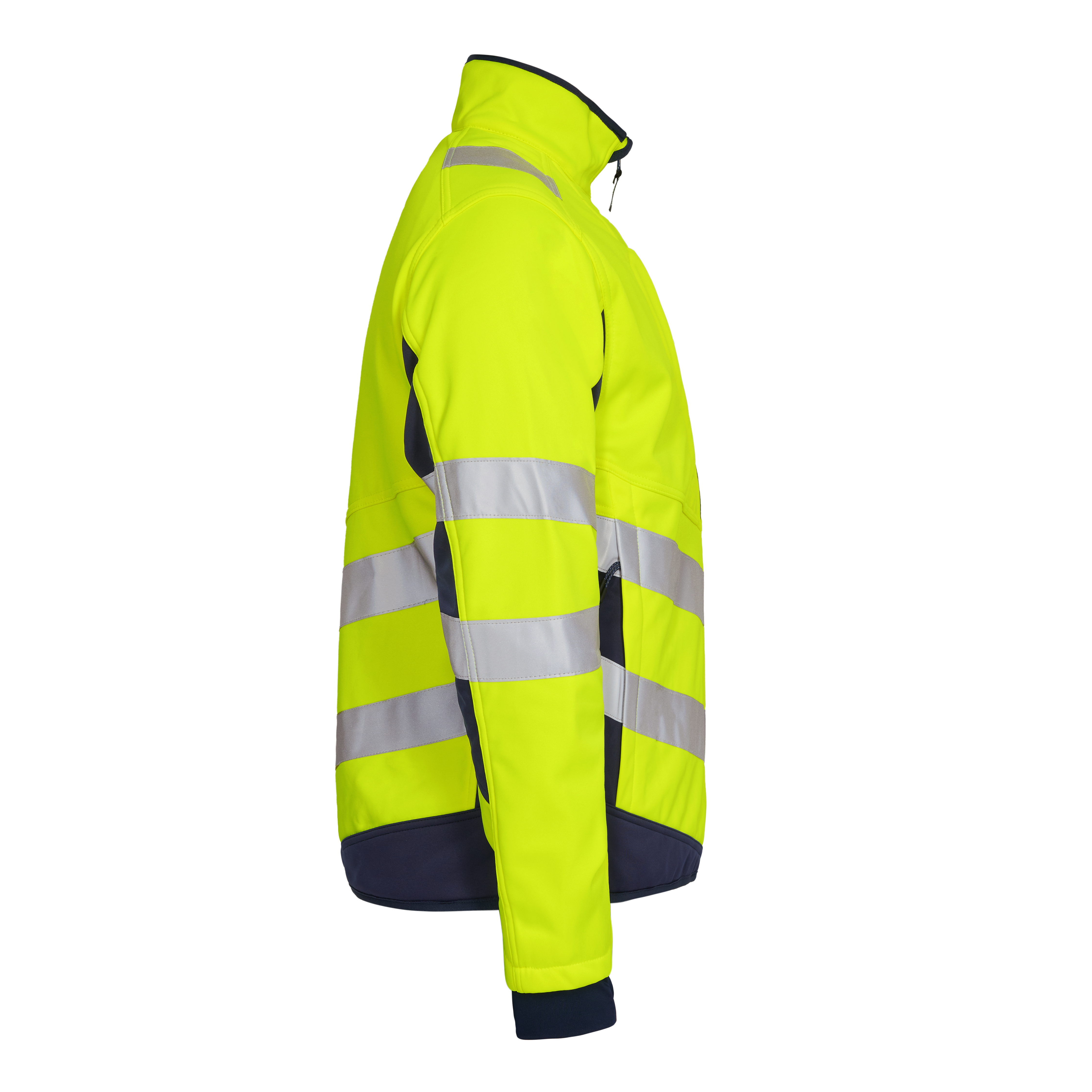 Engel Workwear Safety softshelljakke - Gul/Blue Ink [38165] / XS