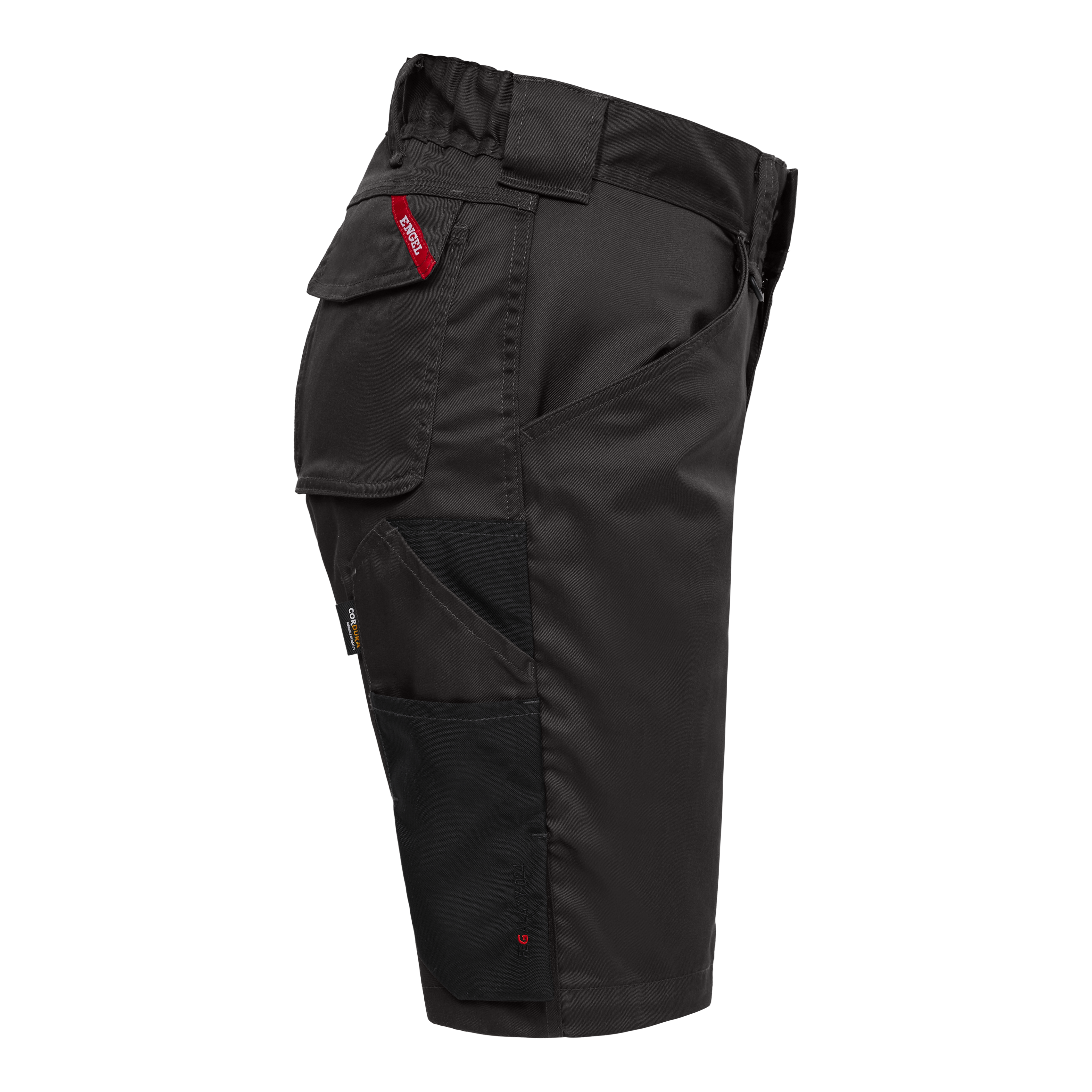 Engel Workwear Galaxy dame arbejdsshorts med 2-vejs stræk - Antrazitgrå/Sort [7920] / 34