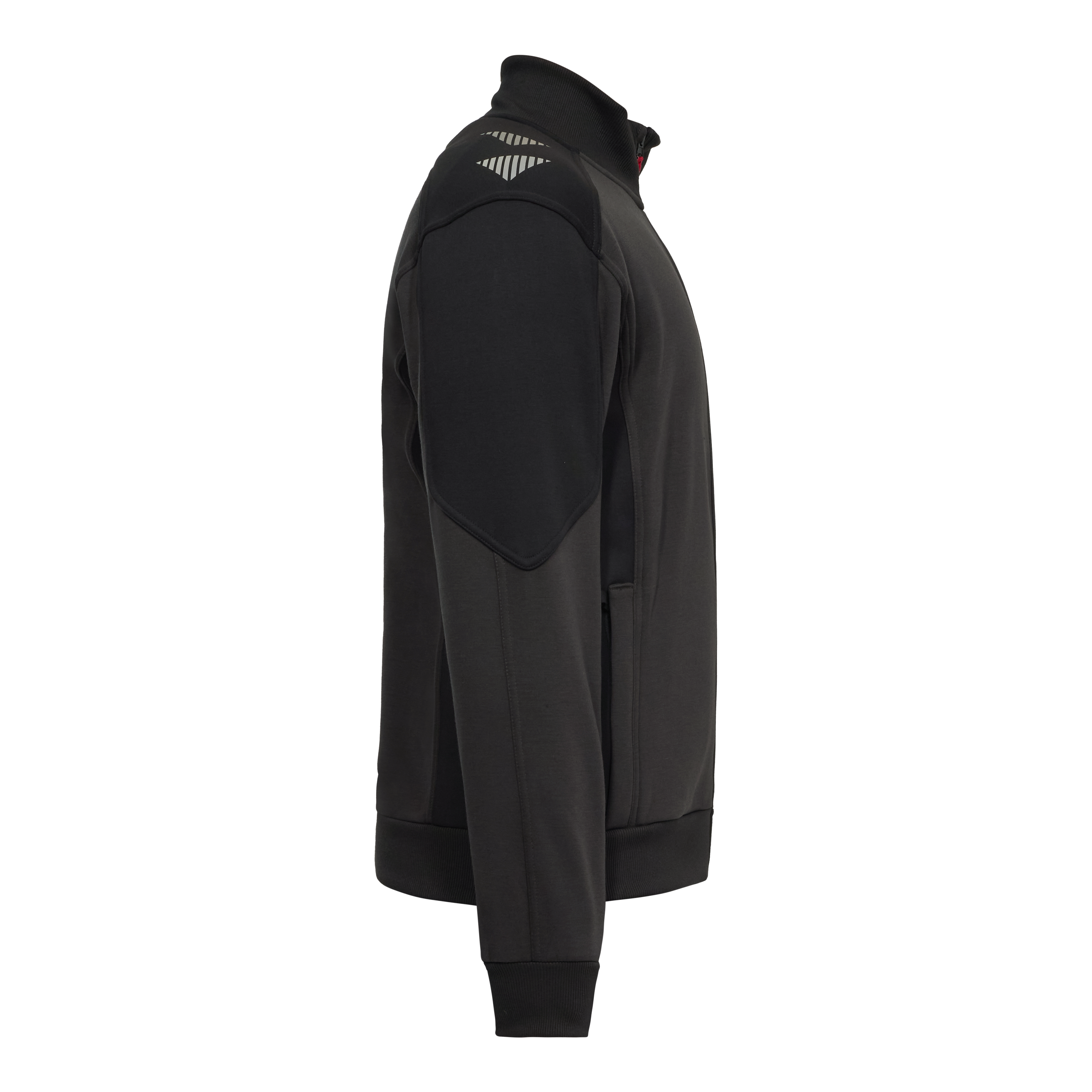 Engel Workwear Galaxy sweat cardigan med krave - Antrazitgrå/Sort [7920] / XS