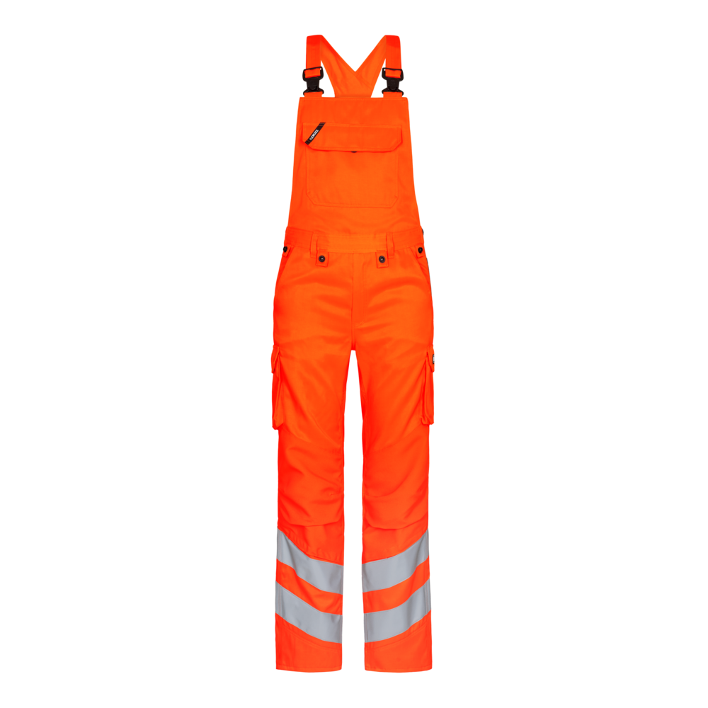 SAFETY Light Latzhose – Warnorange (Front)