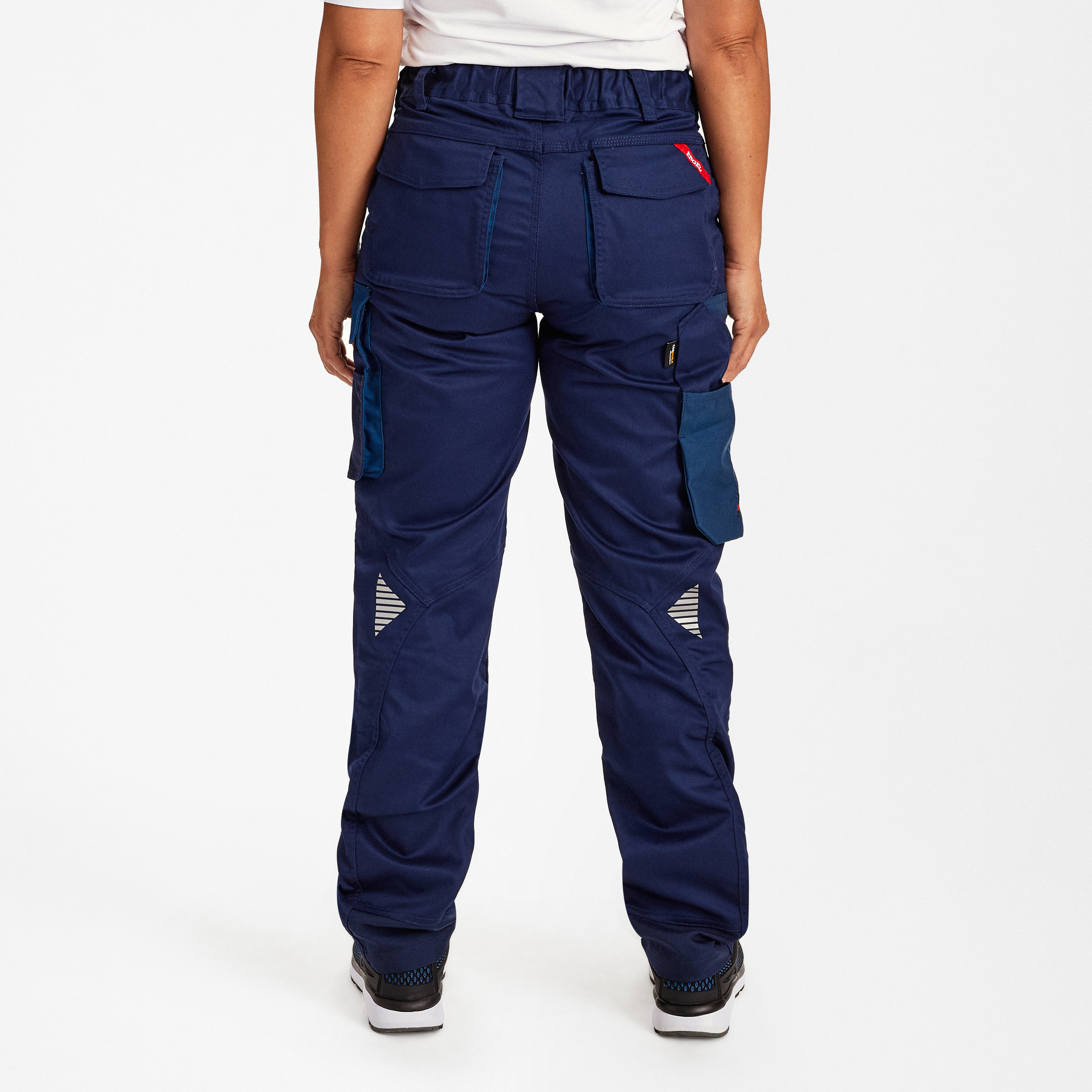 Engel Workwear Galaxy dame arbejdsbukser med 2-vejs stræk - Blue Ink/Dark Petrol [16577] / 34