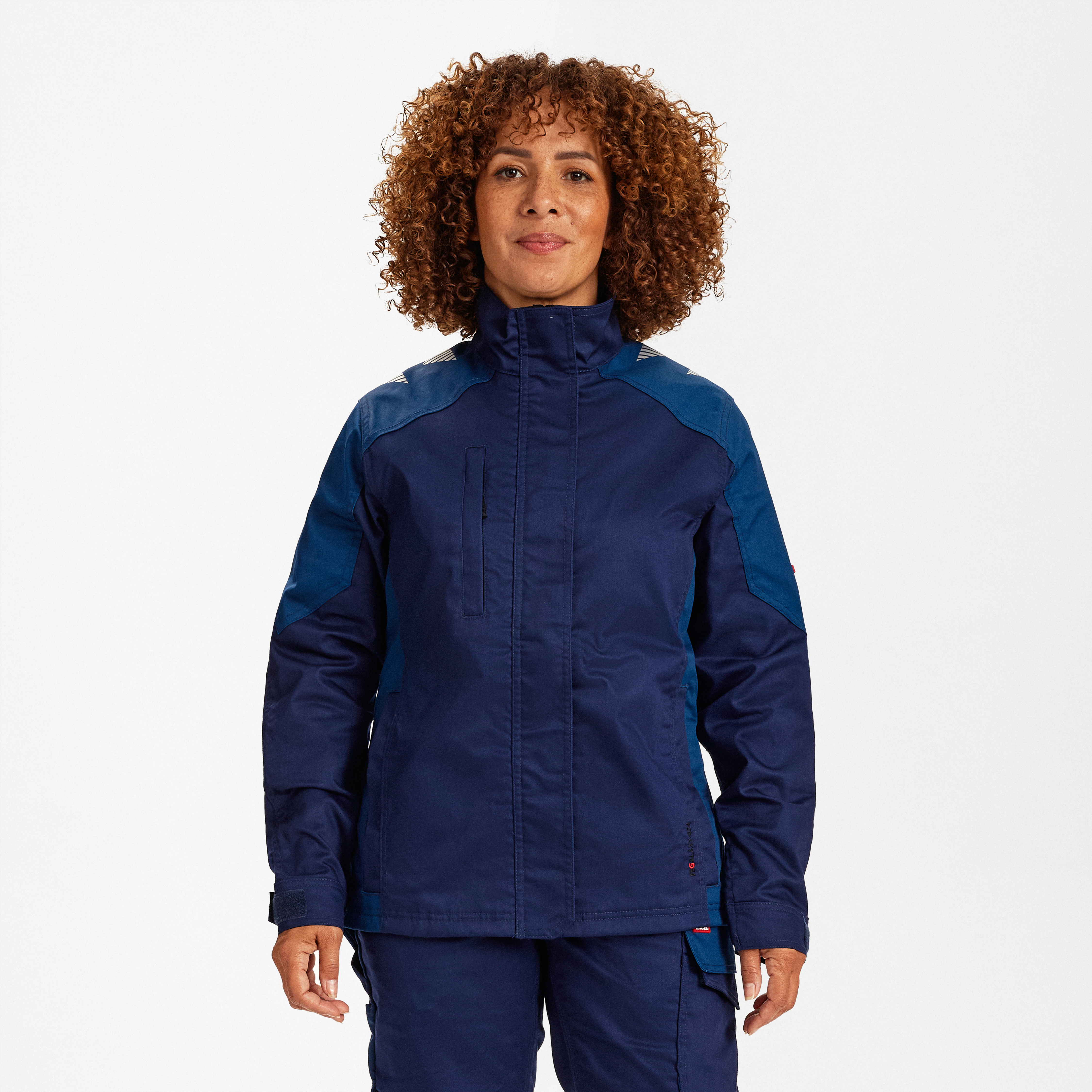 Engel Workwear Galaxy dame arbejdsjakke med 2-vejs stræk - Blue Ink/Dark Petrol [16577] / XS