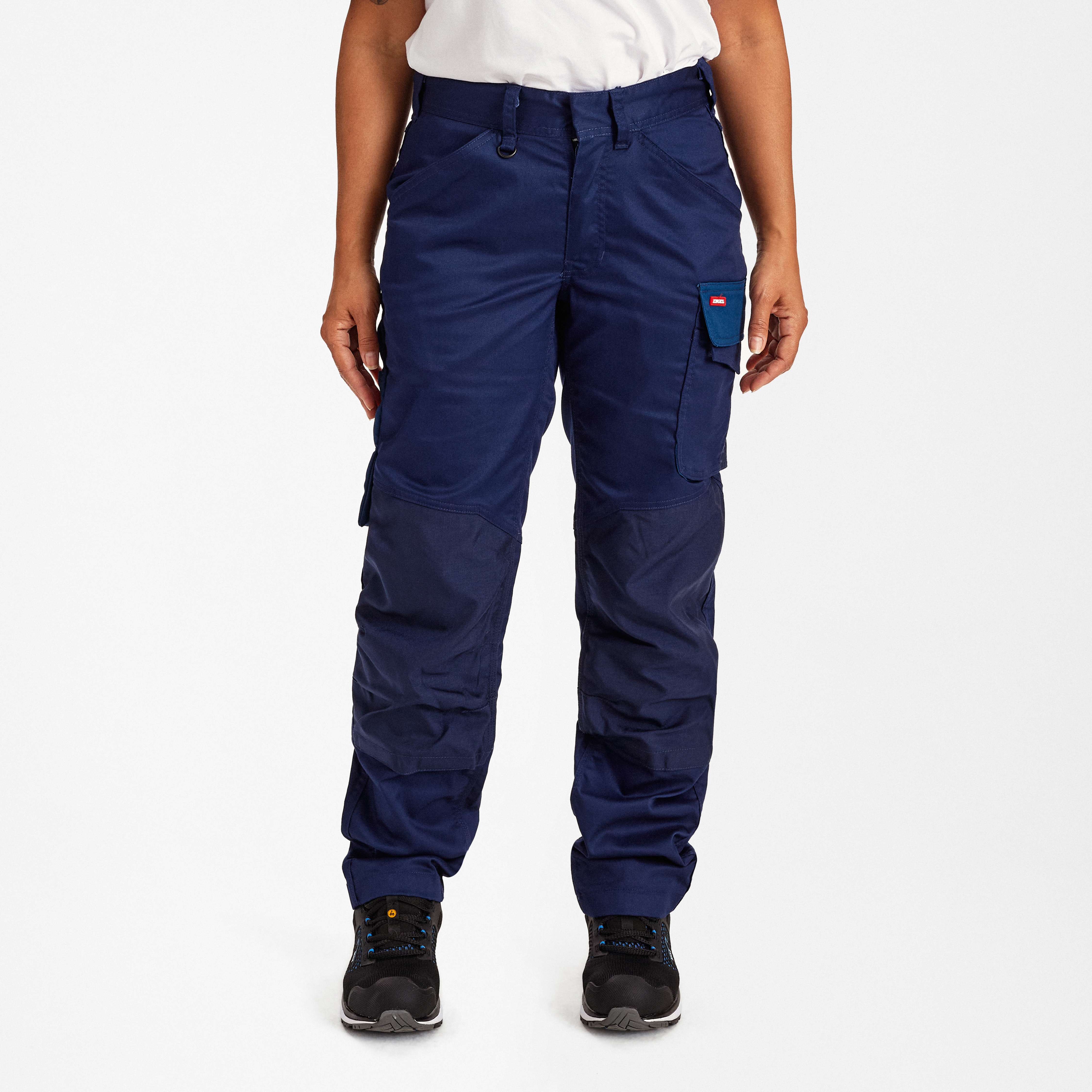Engel Workwear Galaxy dame arbejdsbukser med 2-vejs stræk - Blue Ink/Dark Petrol [16577] / 34