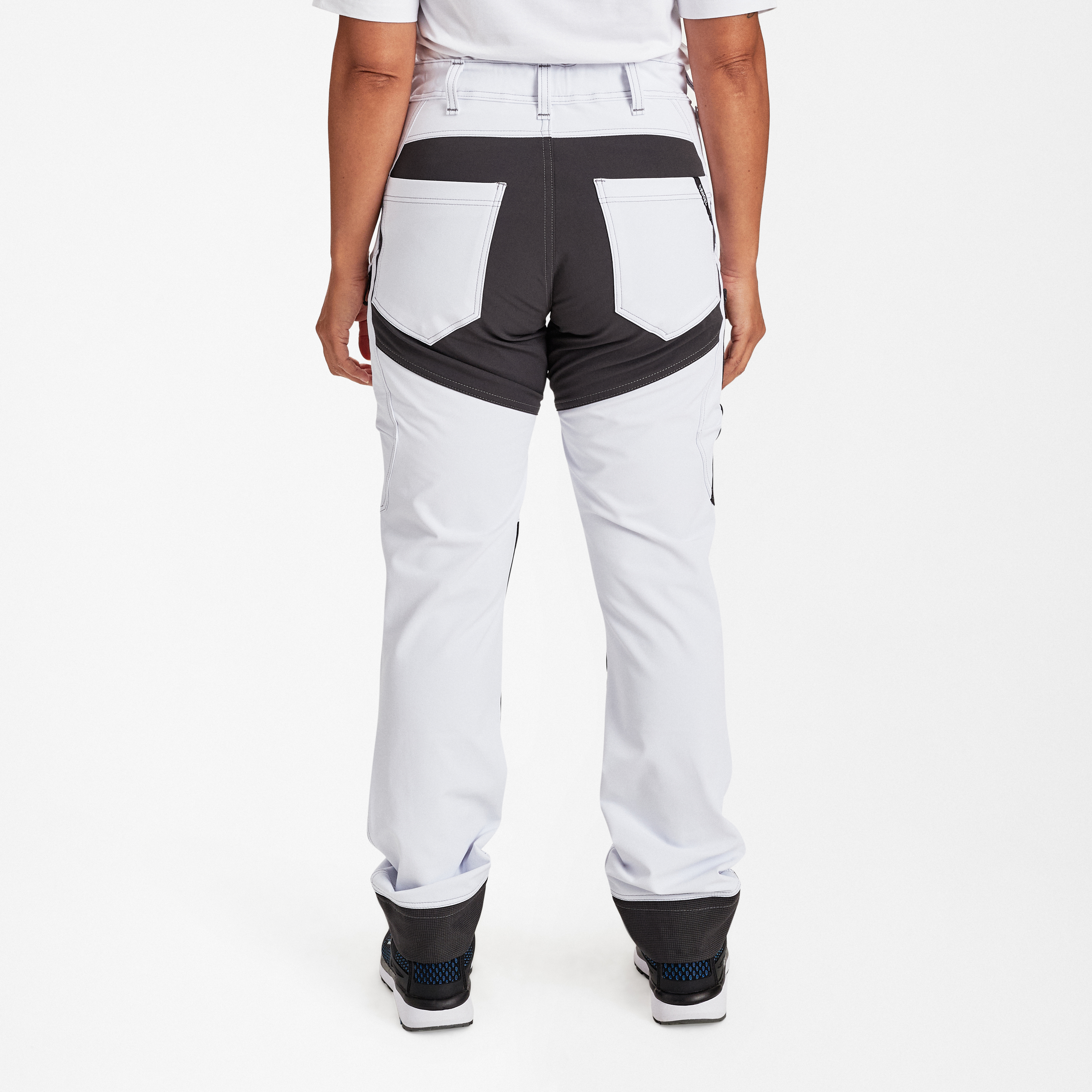 Engel Workwear X-treme dame arbejdsbukser med 4-vejs stræk - Hvid [3] / 34