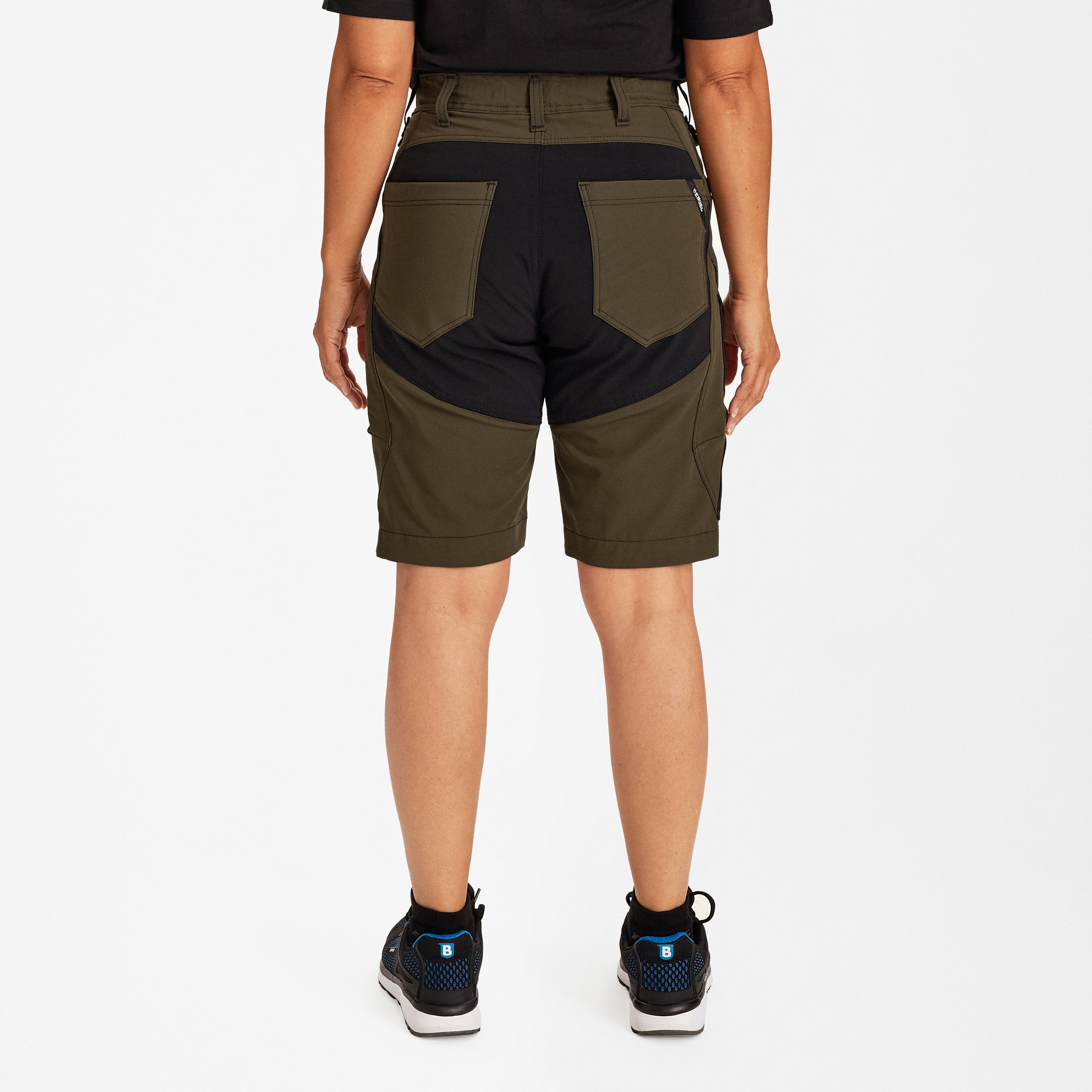 Engel Workwear X-treme dame arbejdsshorts med 4-vejs stræk - Forest Green [53] / 34