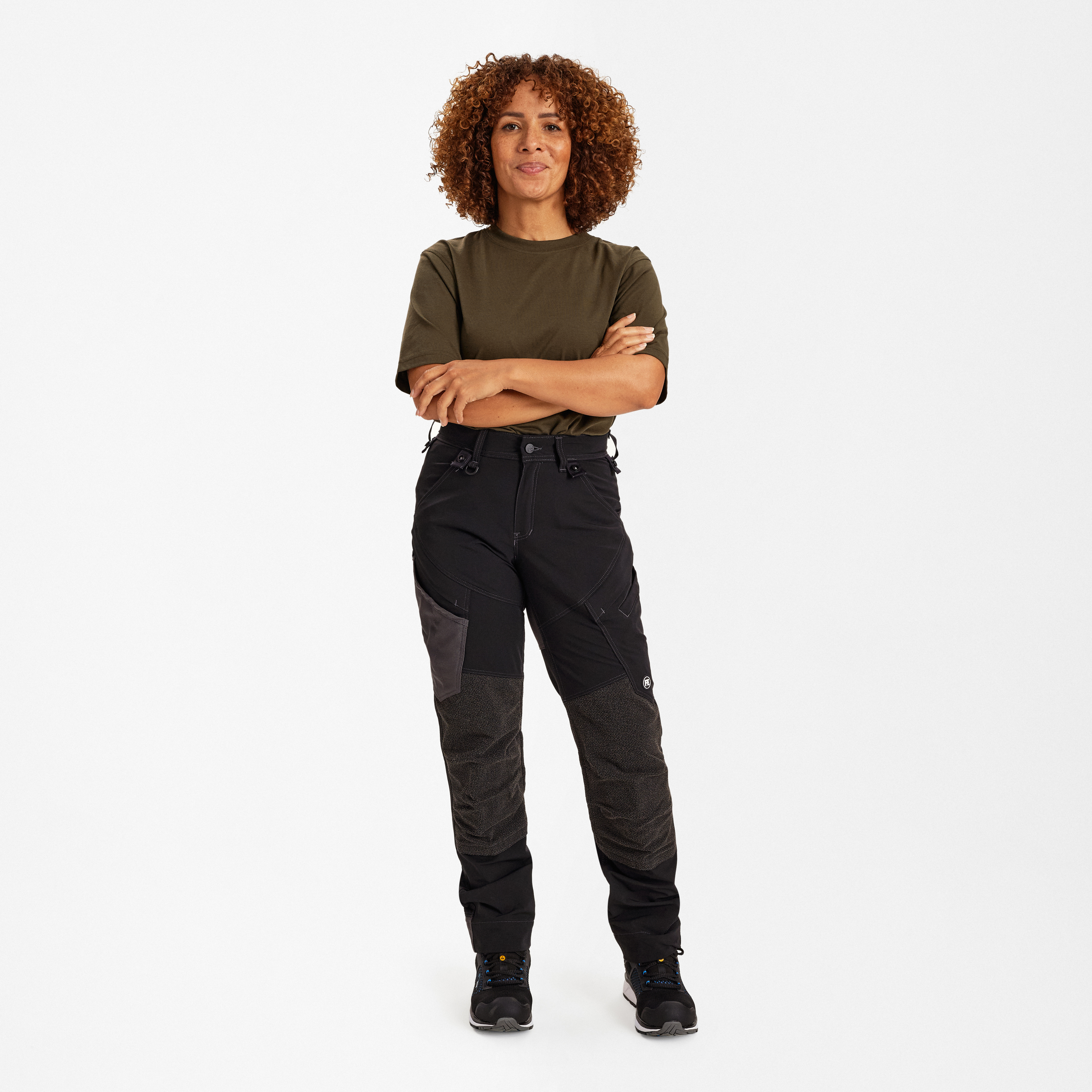 Engel Workwear X-treme dame arbejdsbukser med 4-vejs stræk - Sort [20] / 34