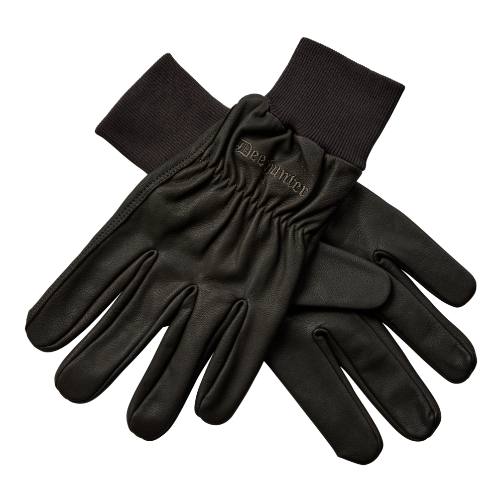 Leather Gloves - Wood, Deerhunter