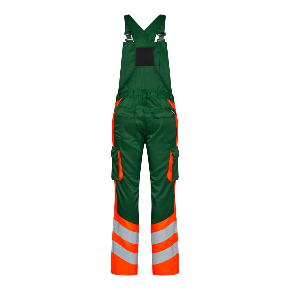 SAFETY Light Latzhose – Grün / Orange (Rücken)