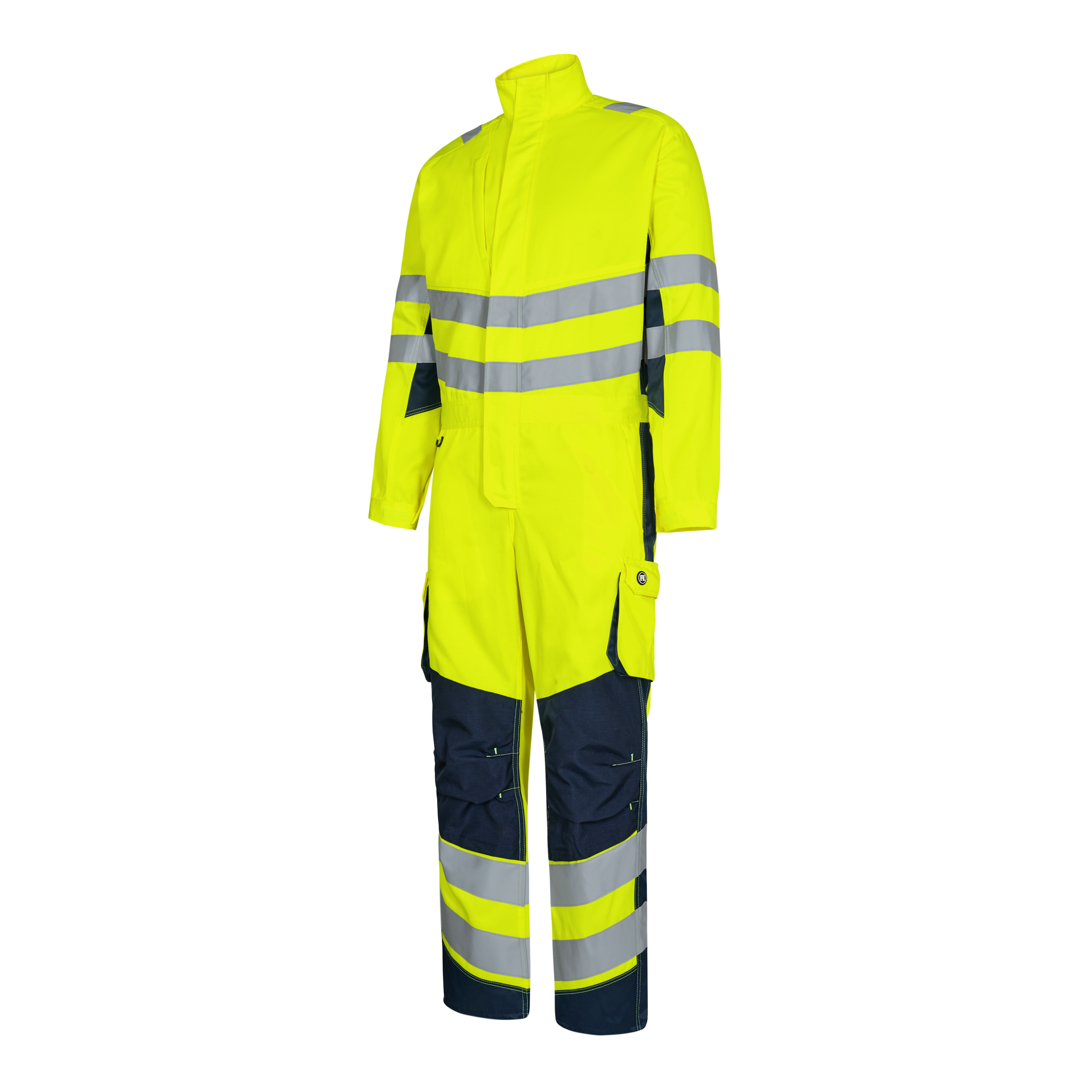 Engel Workwear Safety Light kedeldragt - Gul/Blue Ink [38165] / XS