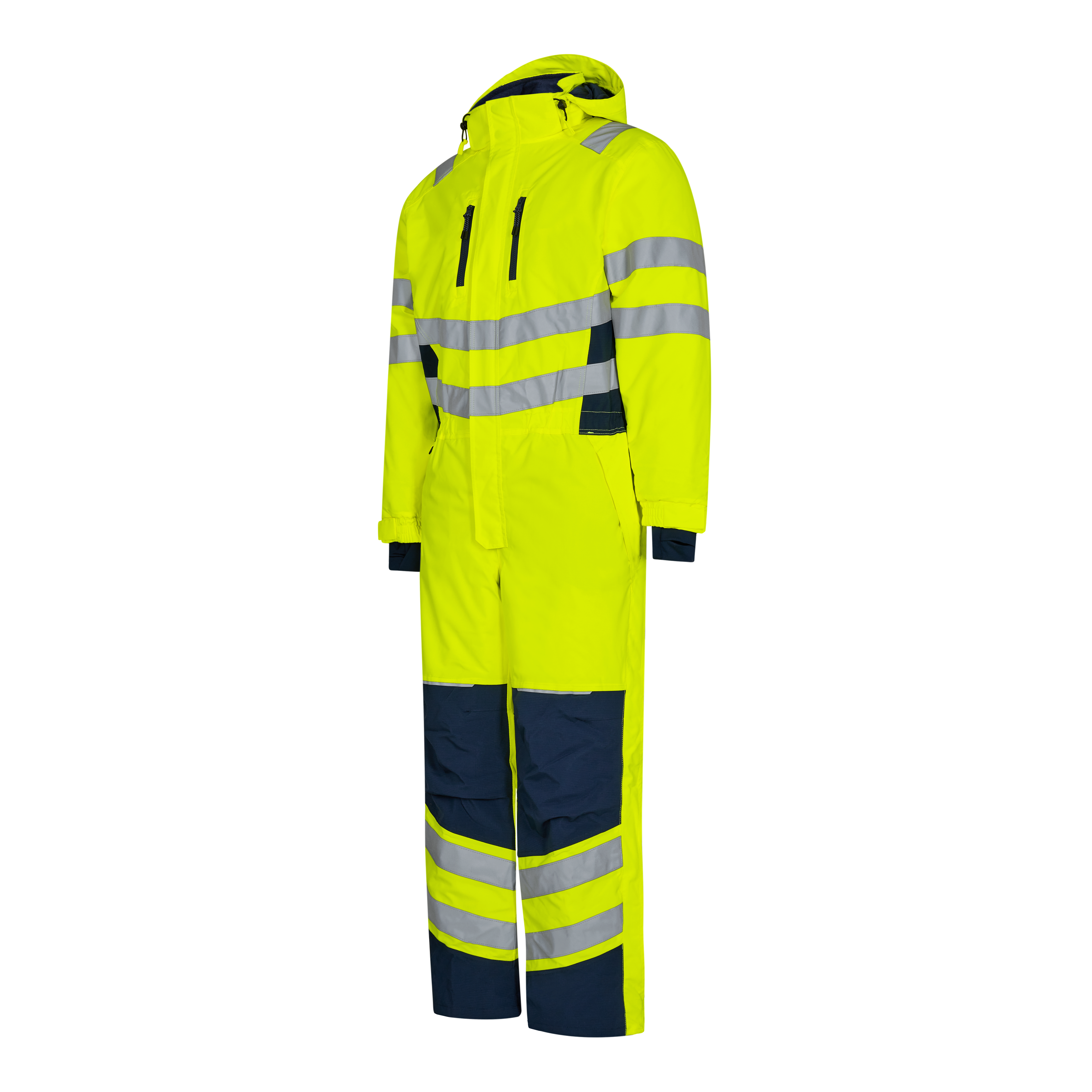 Engel Workwear Safety vinterkedeldragt - Gul/Blue Ink [38165] / XS