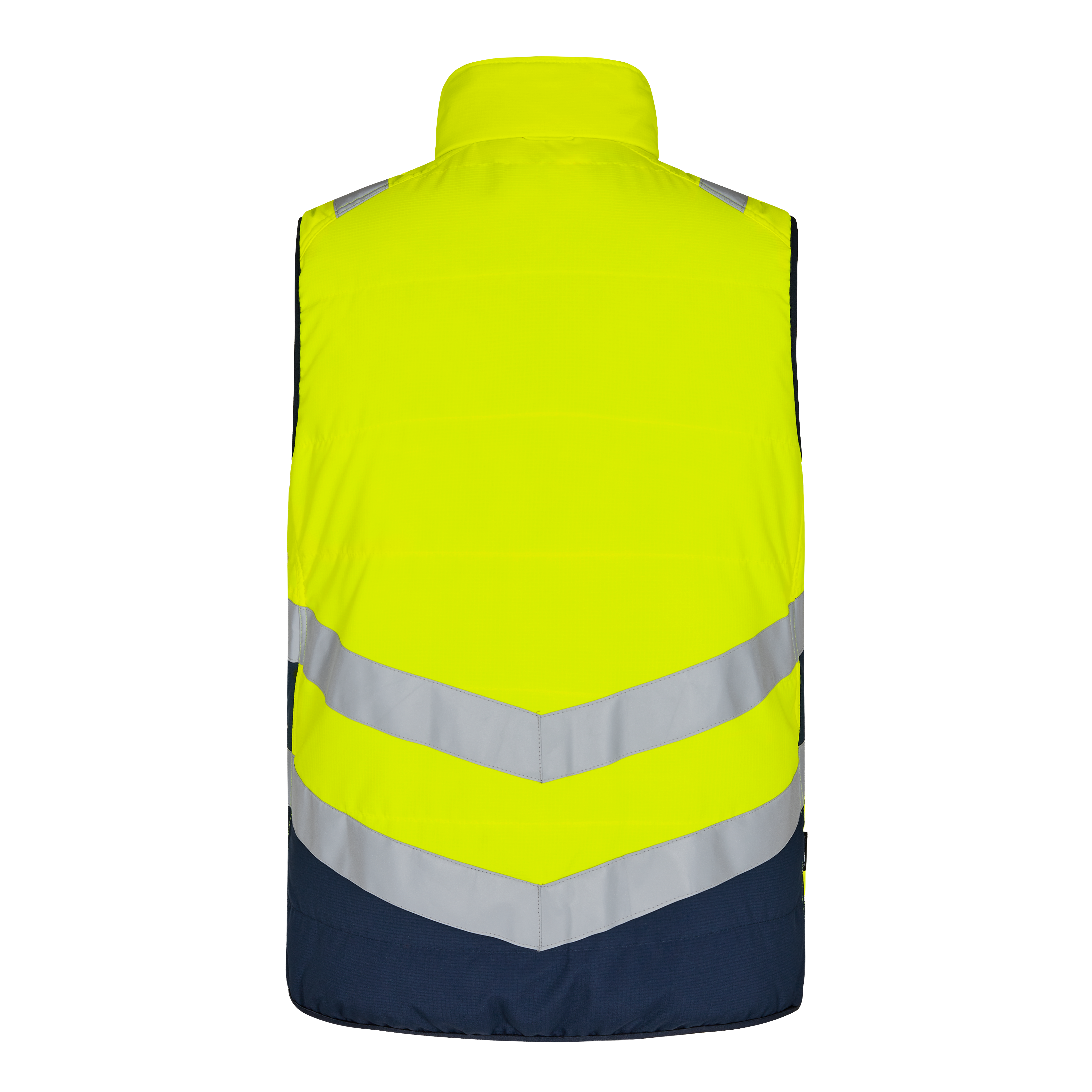 Engel Workwear Safety quiltet vest - Gul/Blue Ink [38165] / XS
