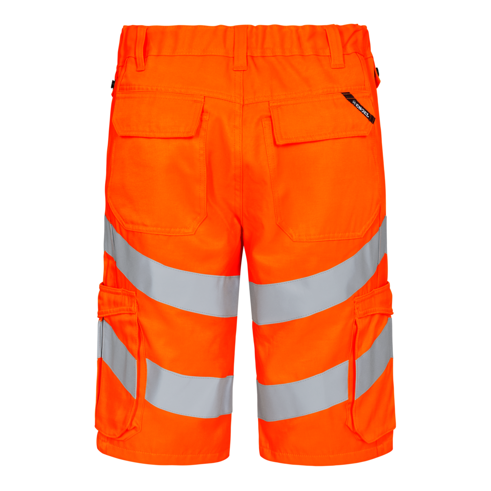 SAFETY Light Arbeitsshorts – Warnorange (Rücken)