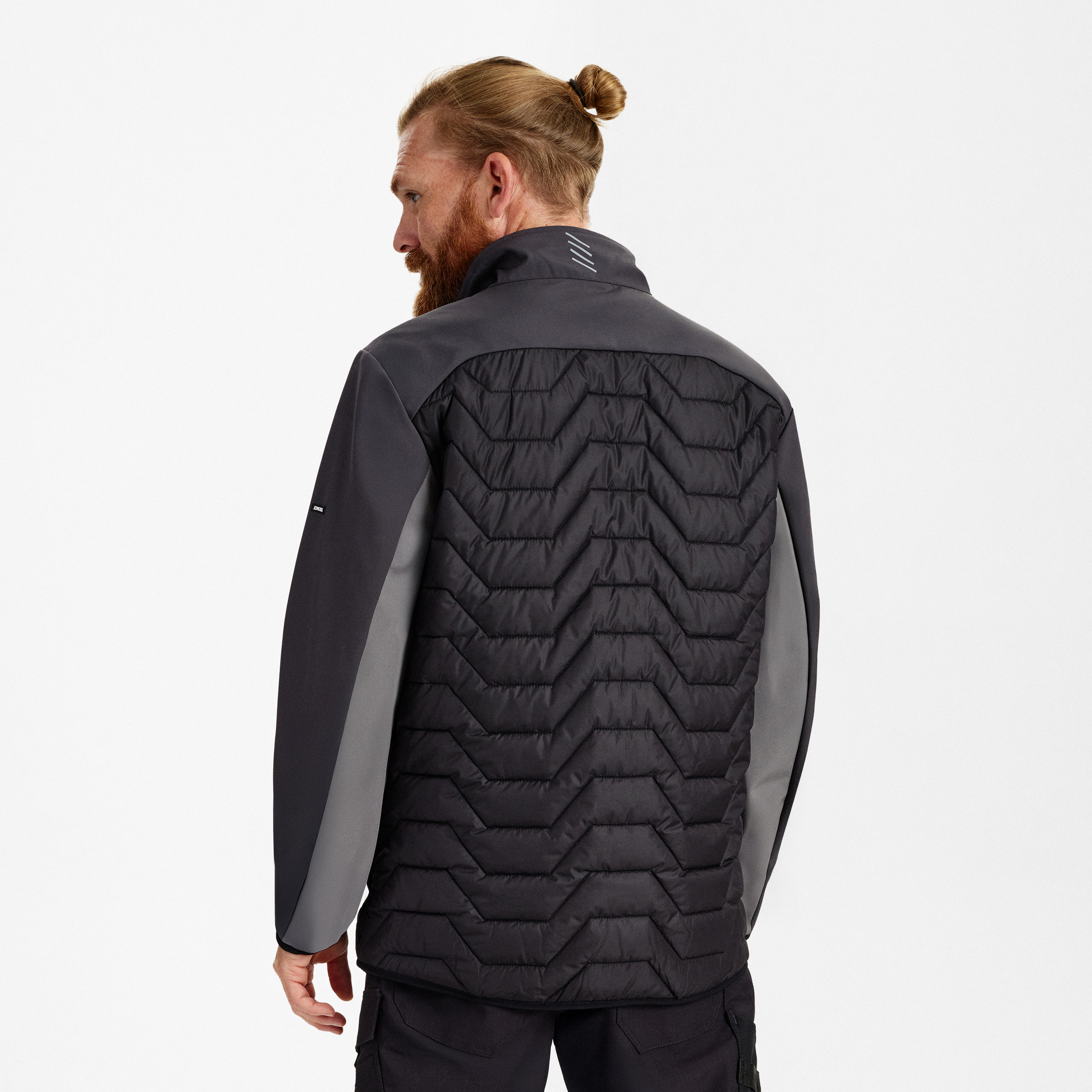 Engel Workwear Entire quiltet jakke - Sort/Antrazitgrå [2079] / XS
