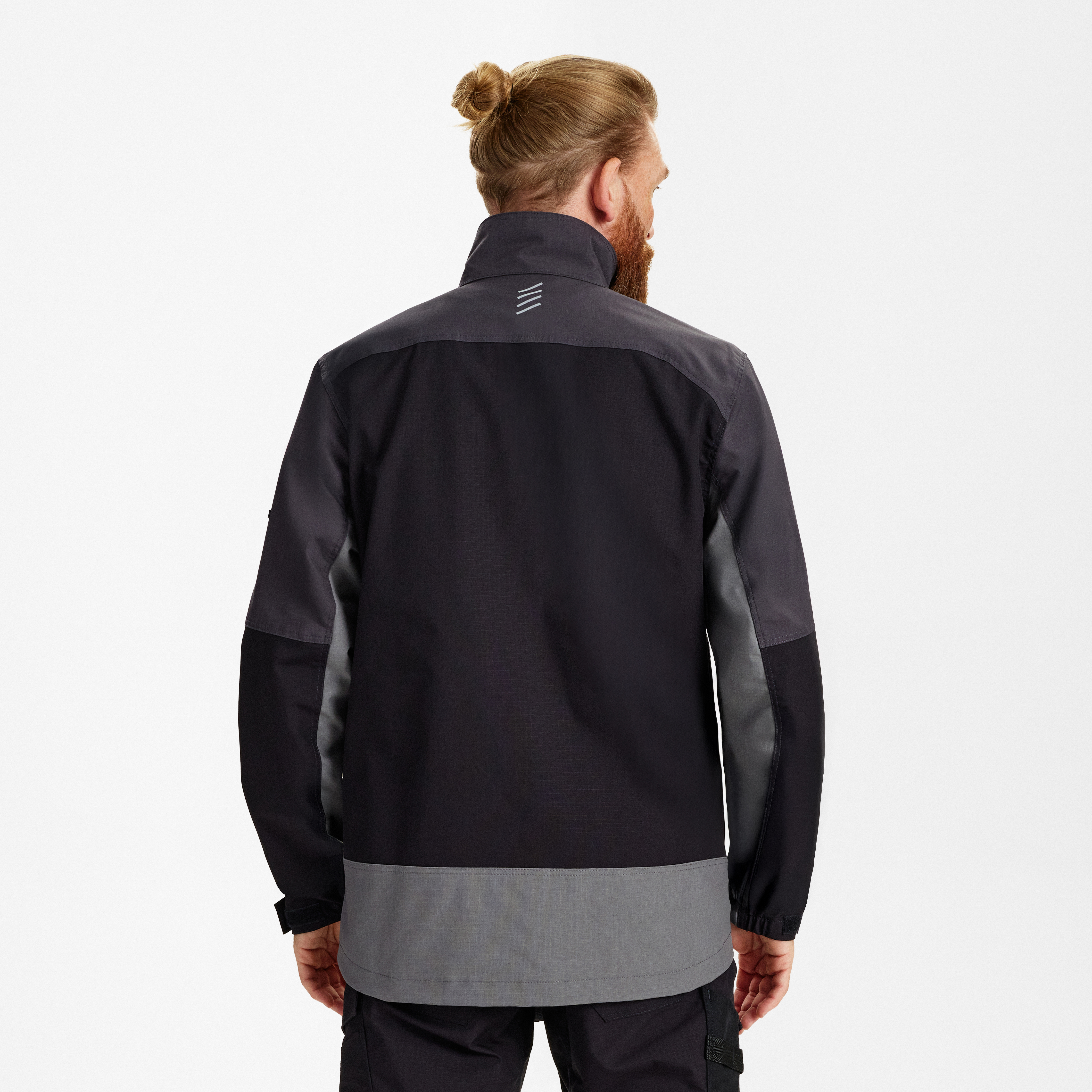 Engel Workwear Entire arbejdsjakke med 2-vejs stræk - Sort/Antrazitgrå [2079] / XS