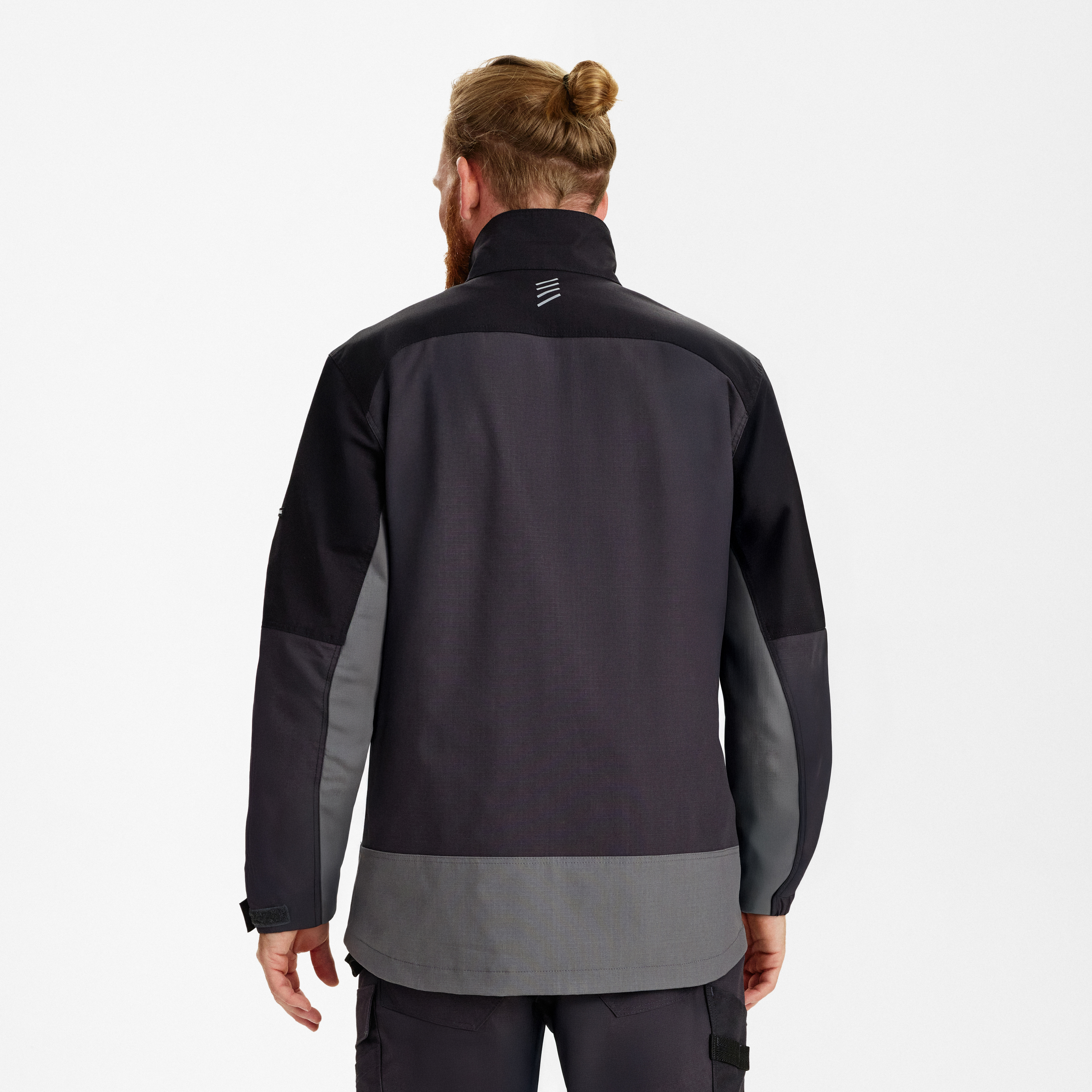 Engel Workwear Entire arbejdsjakke med 2-vejs stræk - Antrazitgrå/Sort [7920] / XS