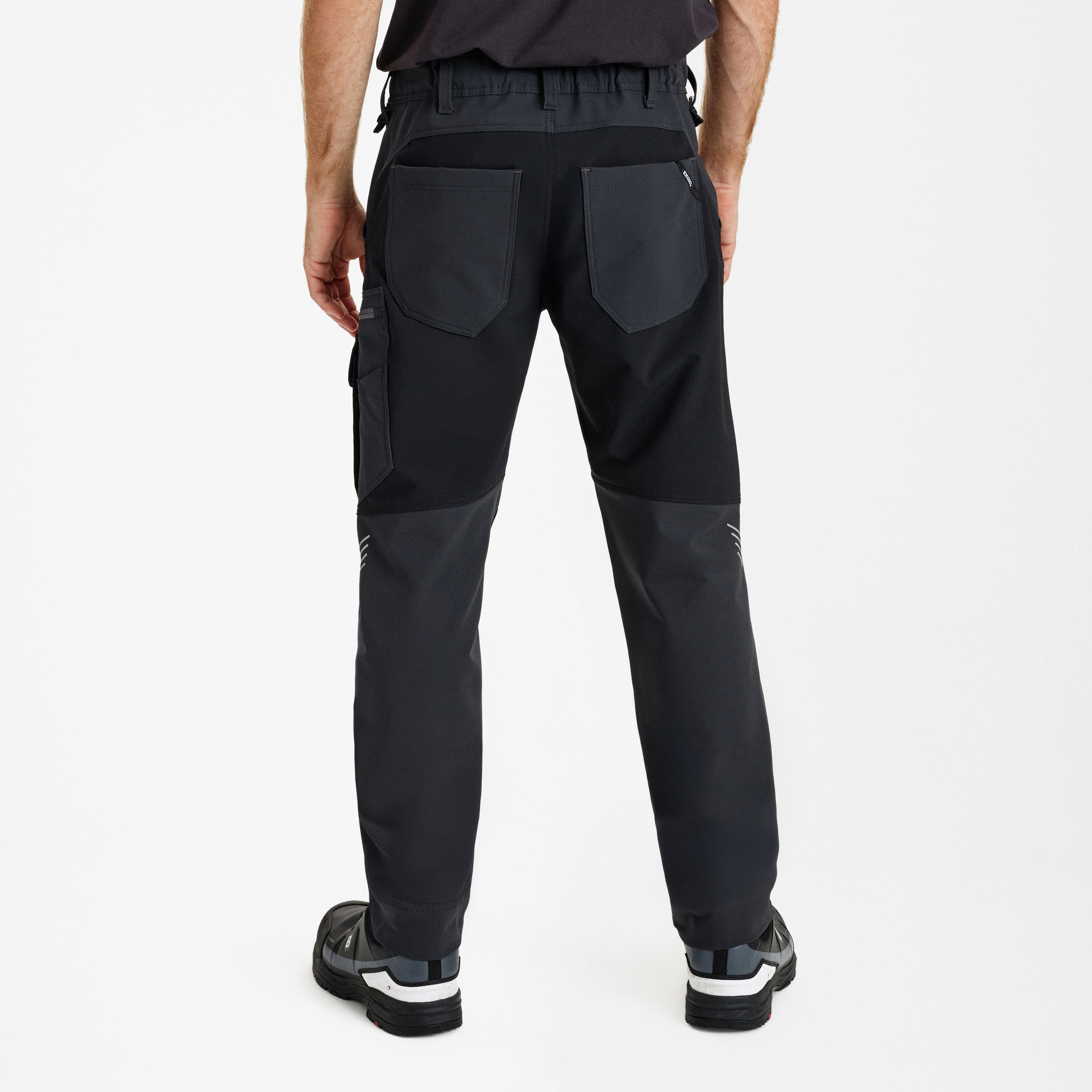 Engel Workwear Entire servicebukser med 4-vejs stræk - Antrazitgrå/Sort [7920] / K80