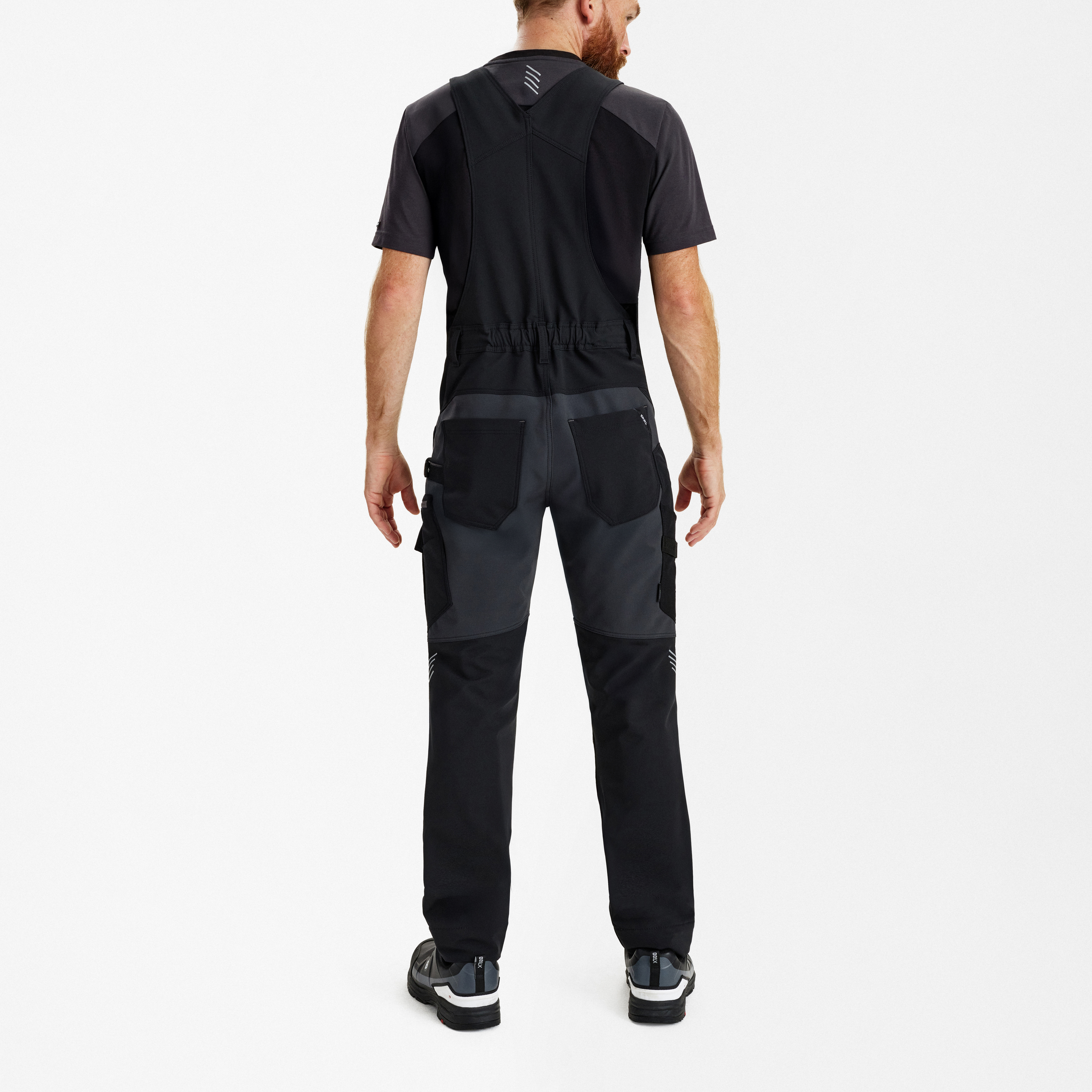 Engel Workwear Entire overall med 4-vejs stræk - Sort/Antrazitgrå [2079] / K80