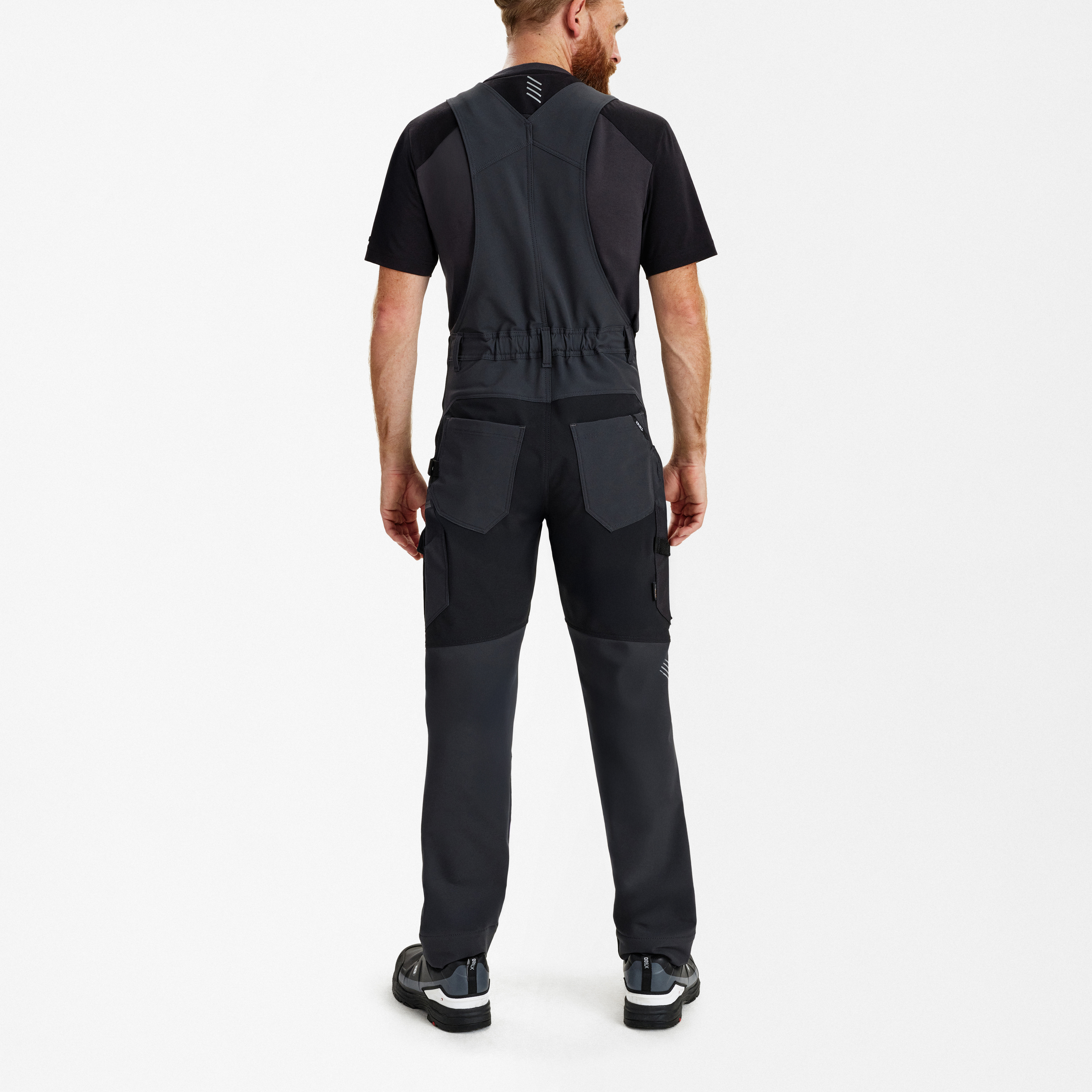 Engel Workwear Entire overall med 4-vejs stræk - Antrazitgrå/Sort [7920] / K80