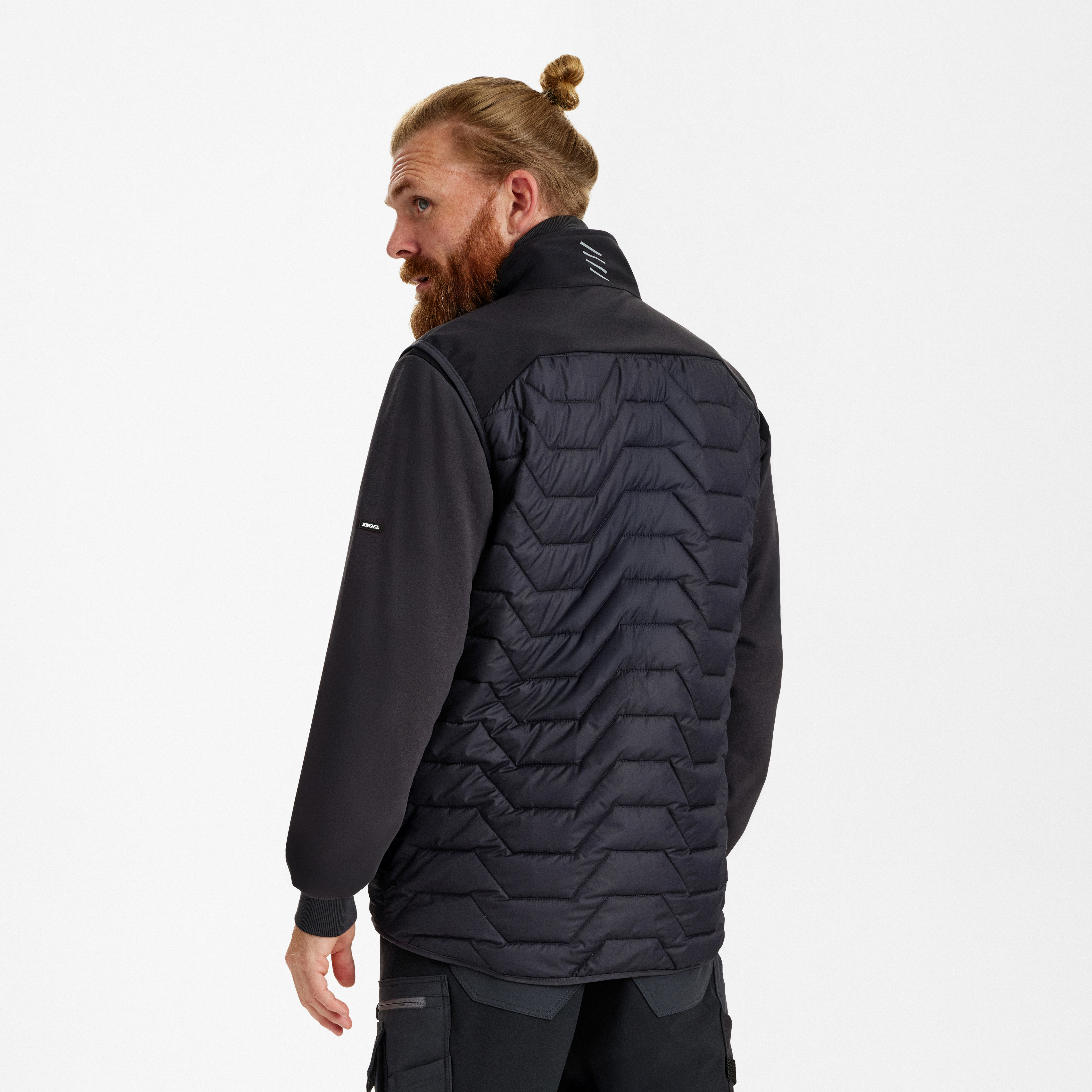 Engel Workwear Entire quiltet vest - Antrazitgrå/Sort [7920] / XS