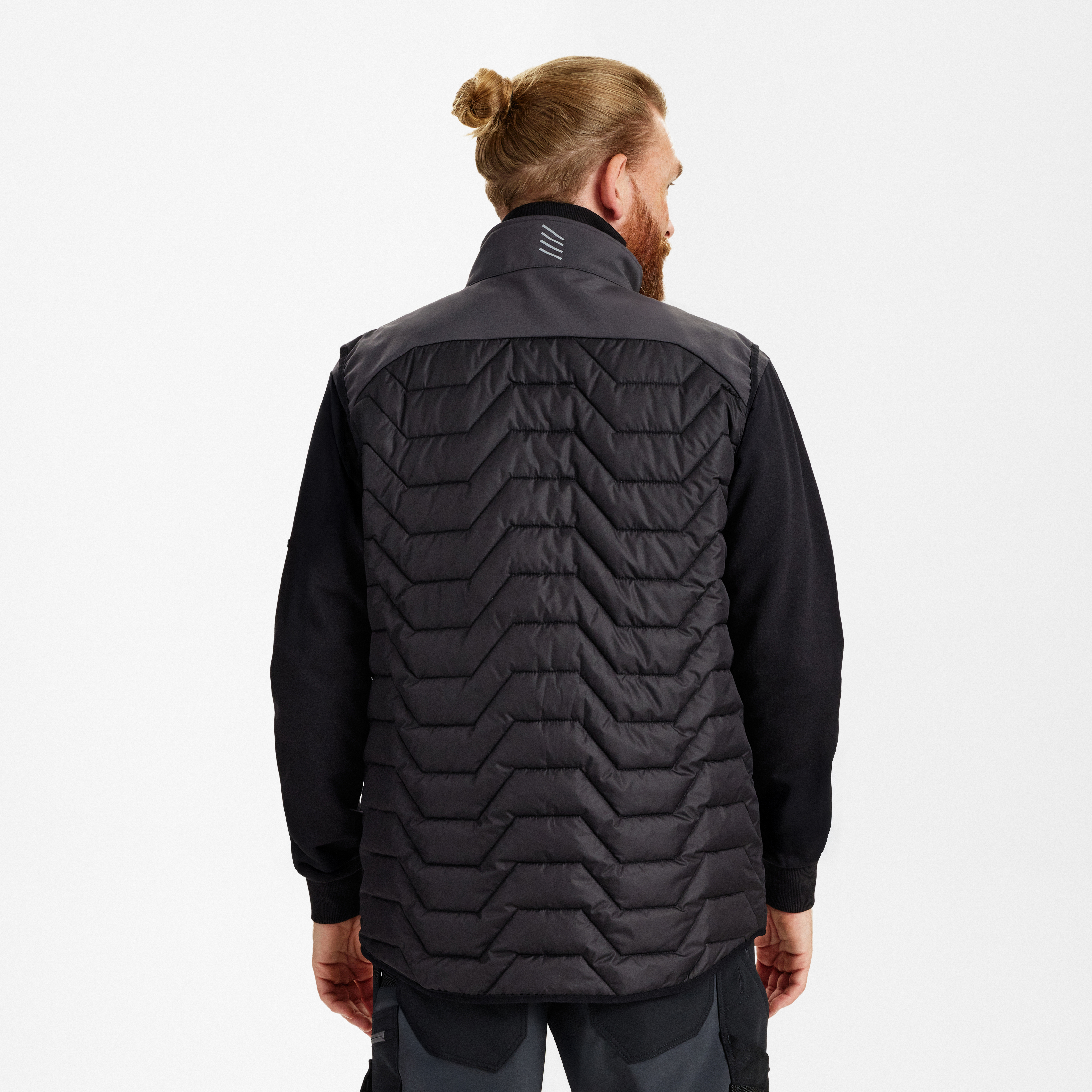 Engel Workwear Entire quiltet vest - Sort/Antrazitgrå [2079] / XS