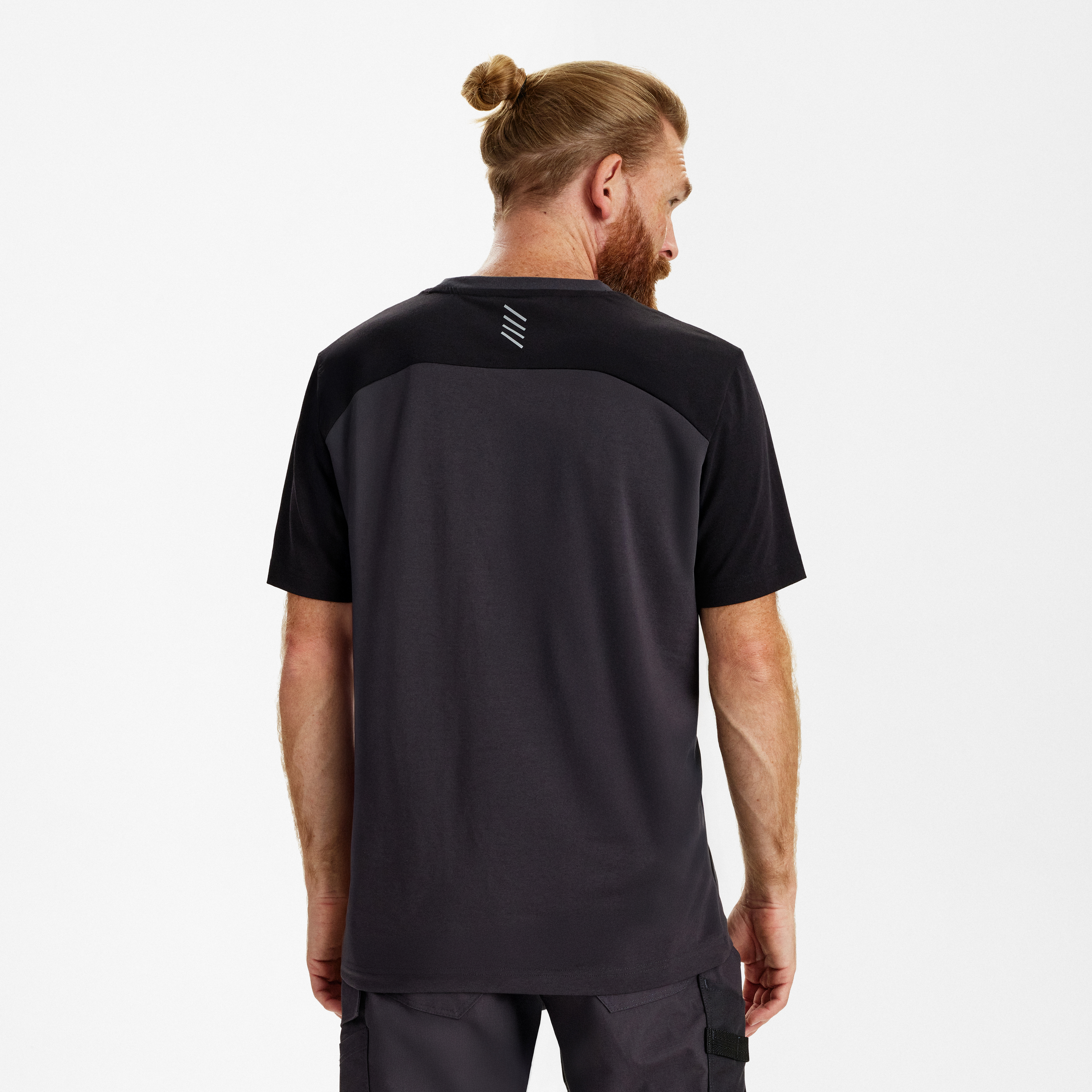 Engel Workwear Entire T-shirt - Antrazitgrå/Sort [7920] / XS